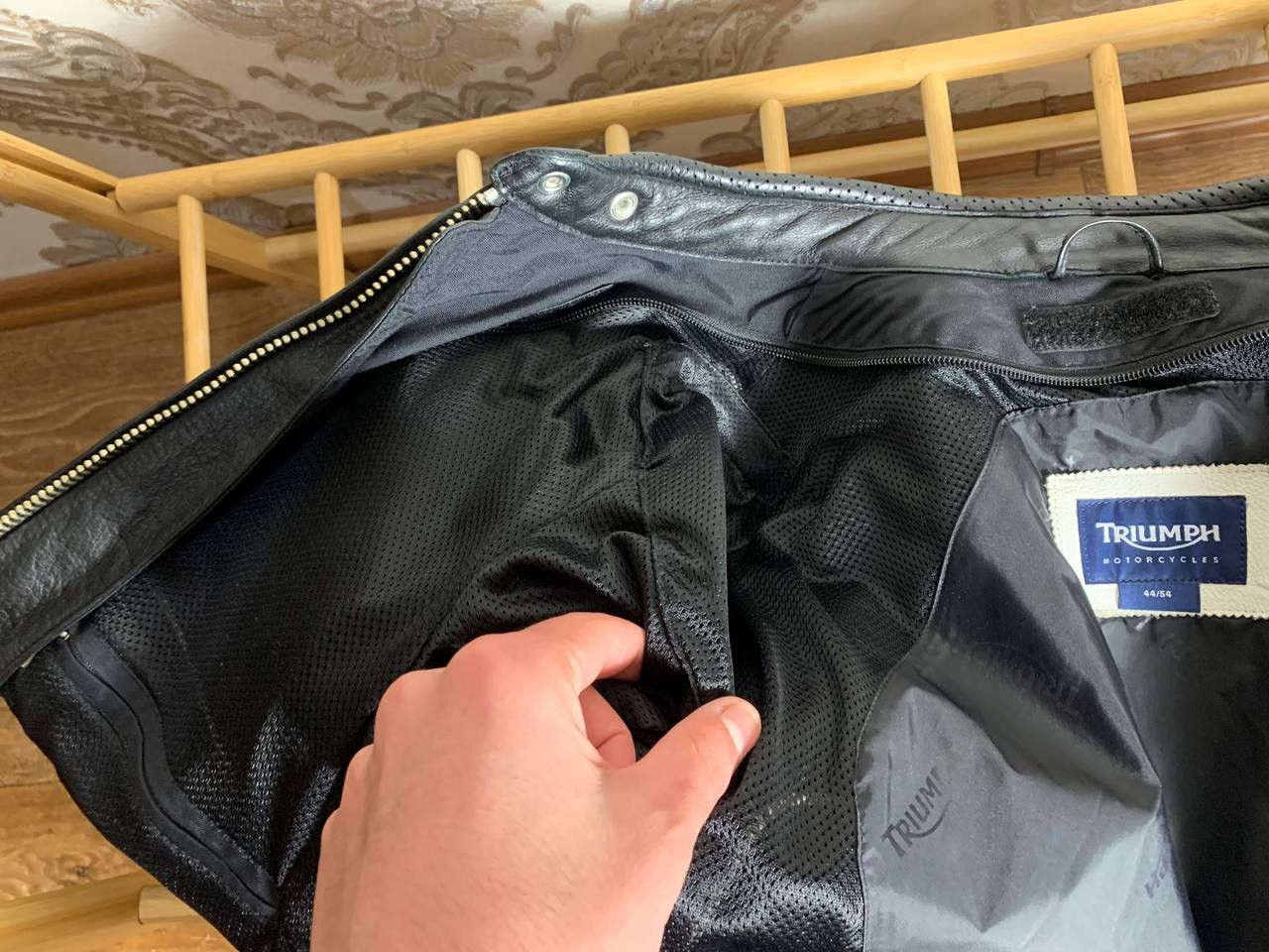 Harley Davidson × Vintage VERY RARE TRIUMPH LEATHER JACKET MOTOR CYCLES JAPAN STYLE Size US M / EU 48-50 / 2 - 18 Thumbnail