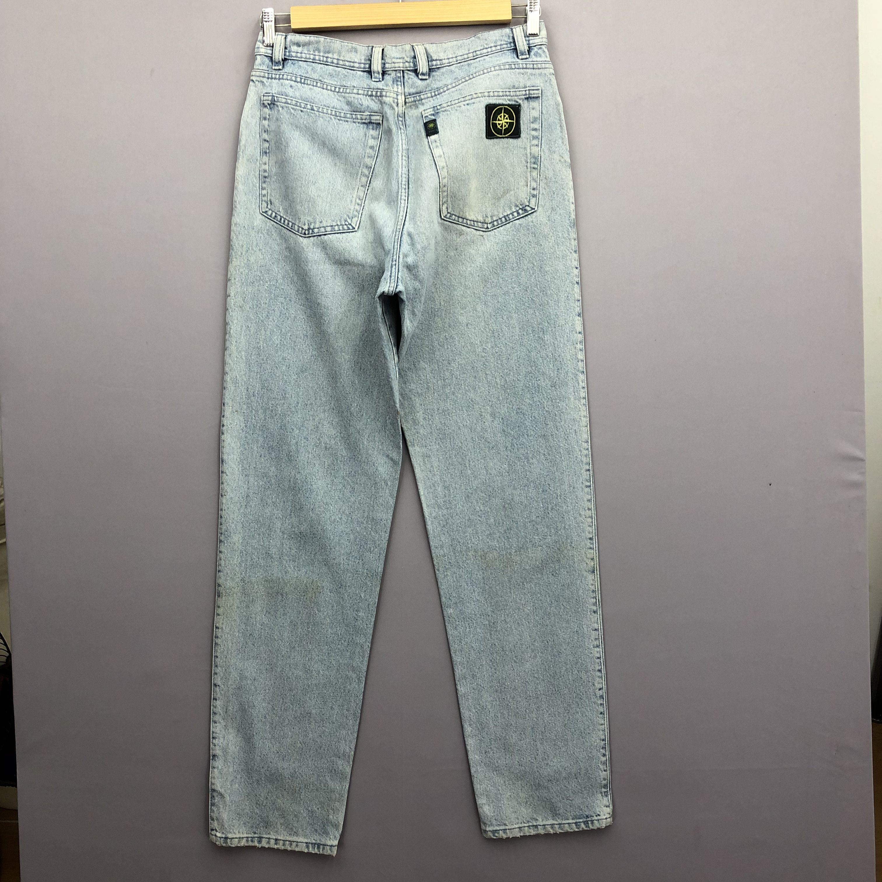 Japanese Brand Vintage Lever's Italy Jeans Light Wash Faded Denim Pants Size US 32 / EU 48 - 1 Thumbnail
