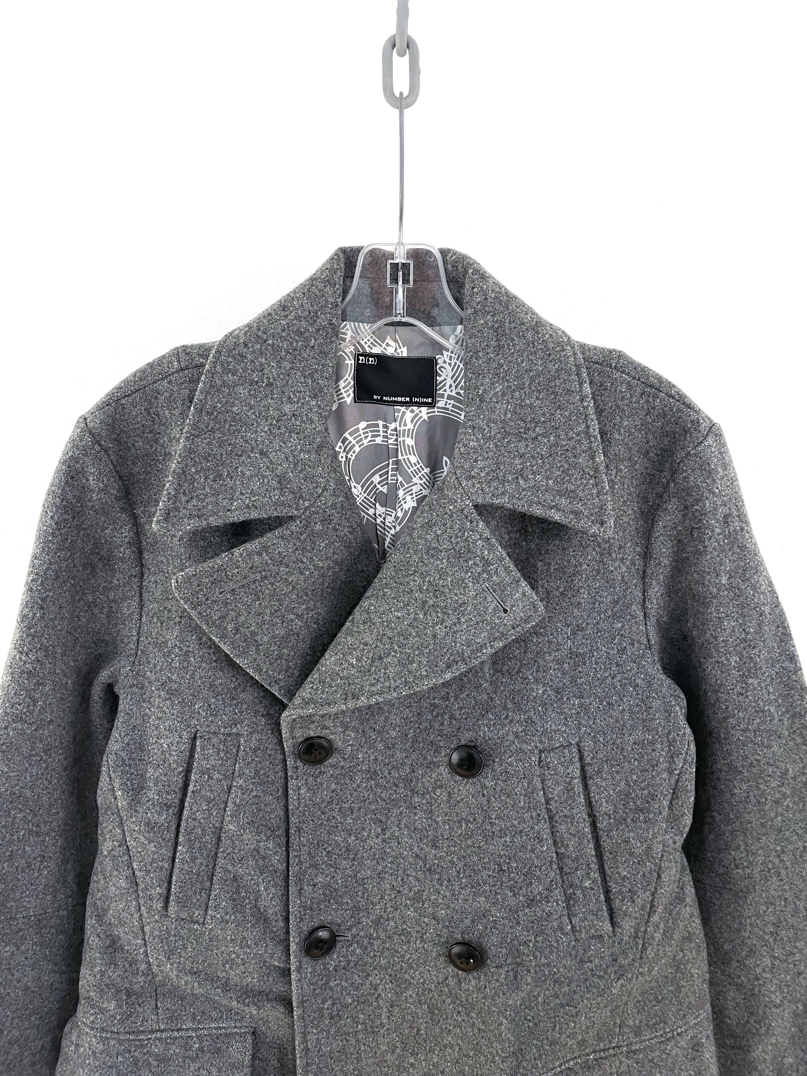 Number (N)ine Wool Peacoat Size US XL / EU 56 / 4 - 4 Thumbnail