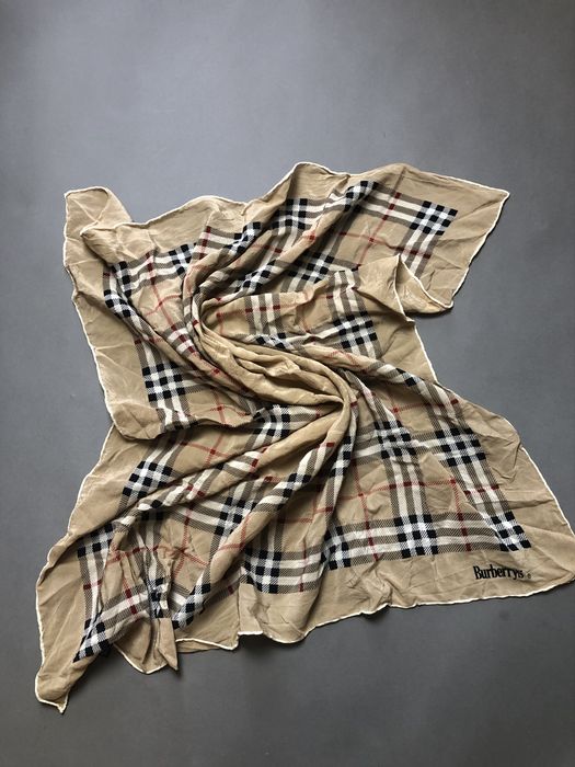 Burberry Vintage Burberrys London Scarf Silk Made in Italy | Grailed