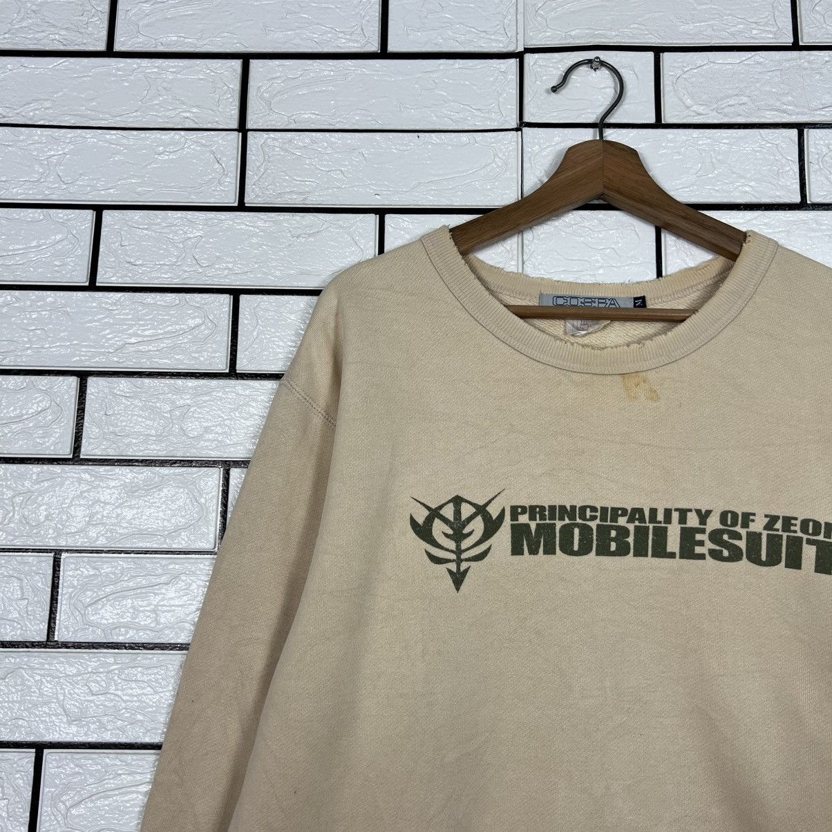 Vintage COSPA Principality of Zeon MOBILESUIT Sweatshirt #4249-C193 Size US M / EU 48-50 / 2 - 7 Thumbnail