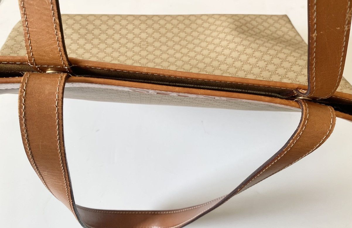 Celine Vintage CELINE Macadam PVC & Leather Tote Bag Size ONE SIZE - 11 Thumbnail