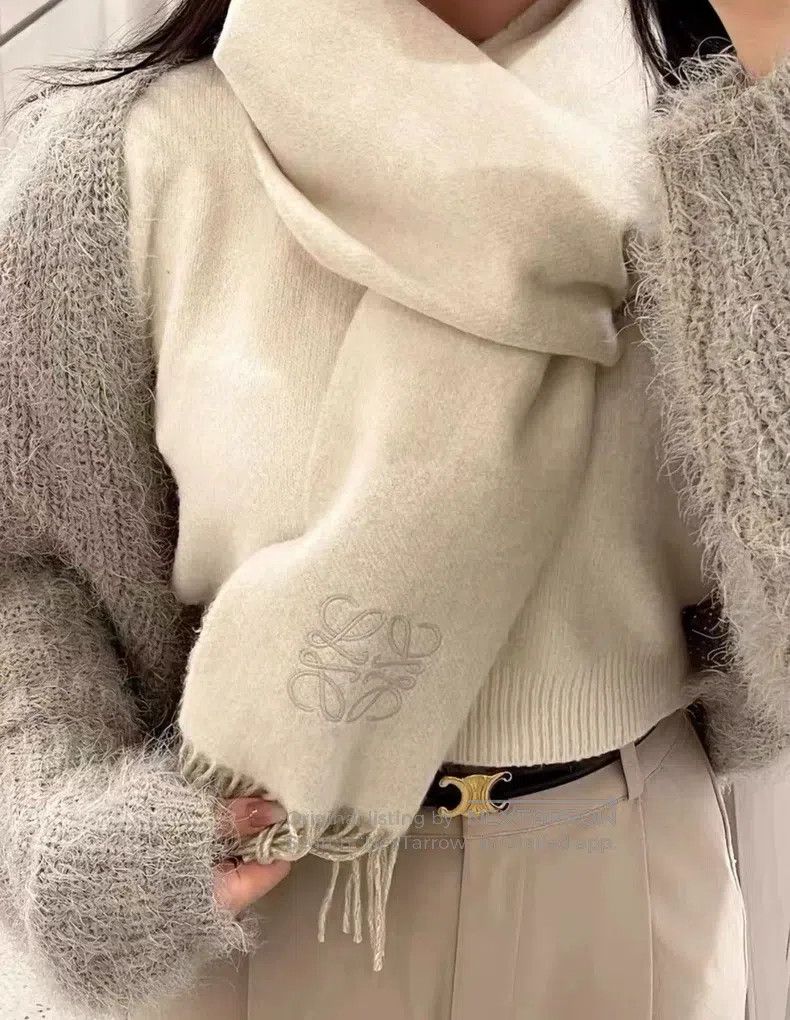 Loewe Loewe Wool and Cashmere Scarf Size ONE SIZE - 5 Thumbnail