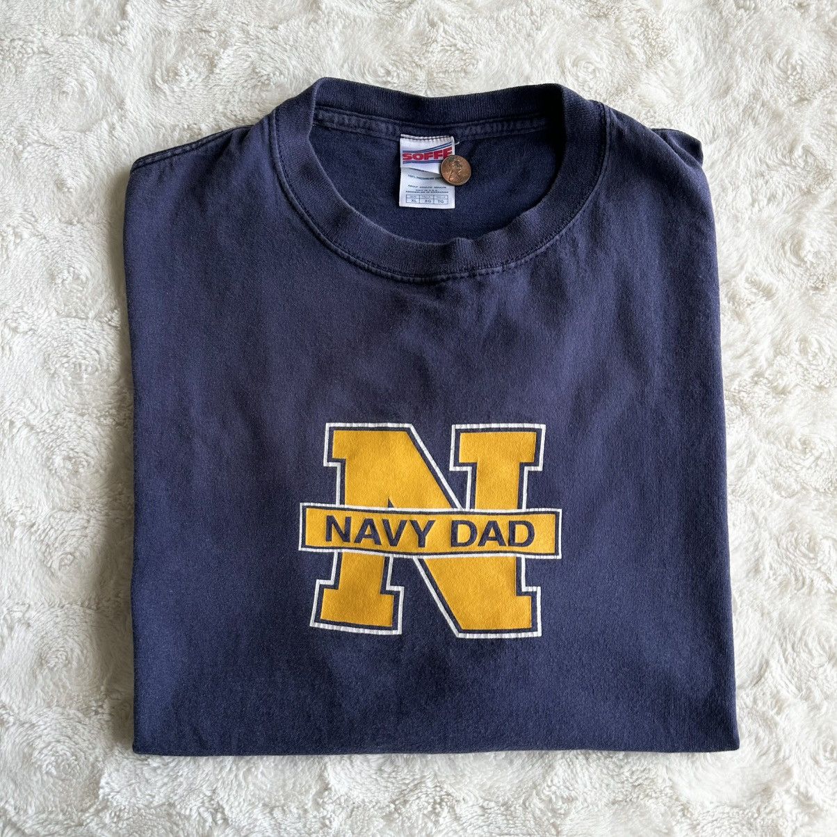 Soffe Vintage USNA Naval Academy Shirt Tee Mens XL Navy Military Size US XL / EU 56 / 4 - 1 Thumbnail
