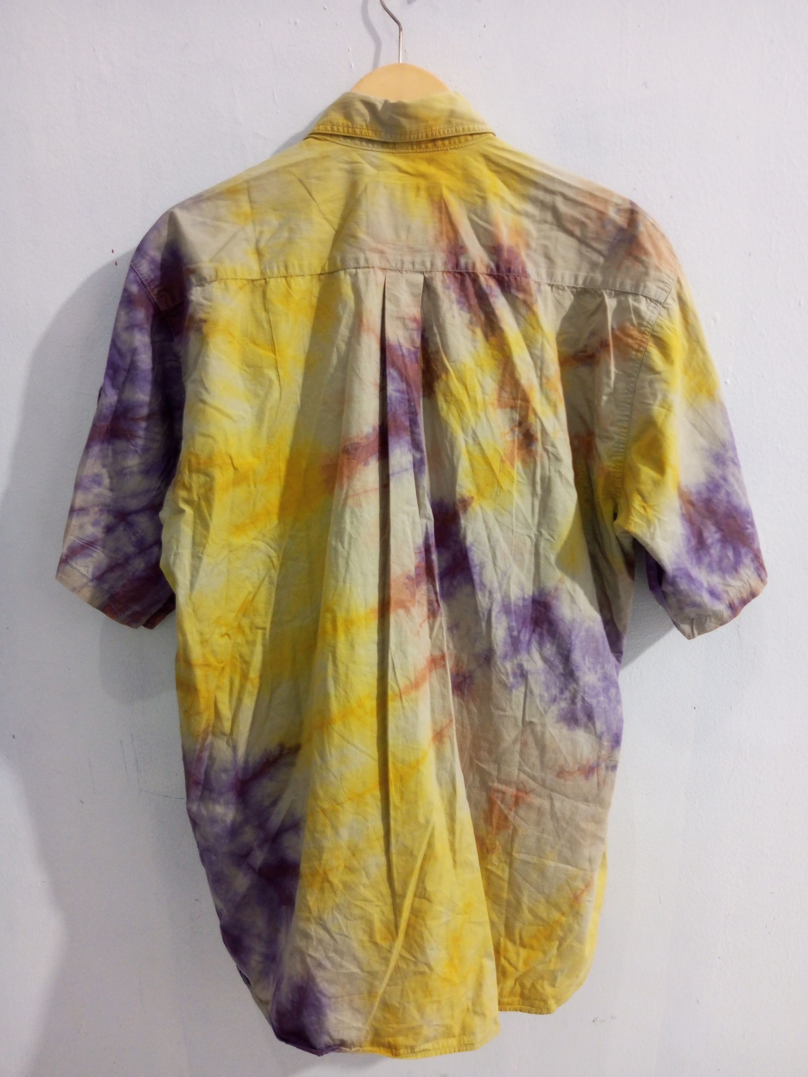Vintage Vintage Head wind tie dye multi pocket shirt Size US XL / EU 56 / 4 - 7 Thumbnail