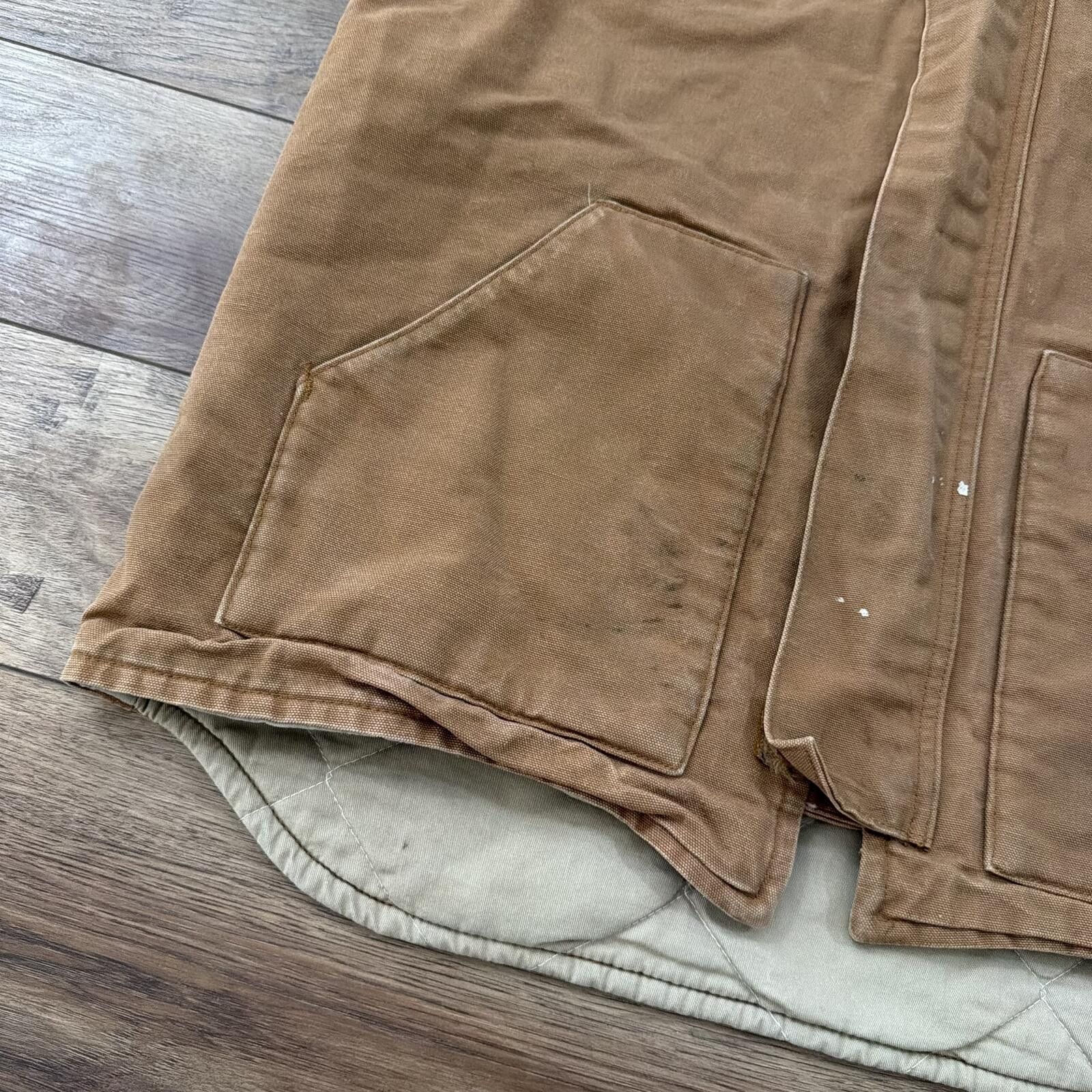 Carhartt Vintage Carhartt FR Quilted Vest Distressed Work Wear XL Size US XL / EU 56 / 4 - 4 Thumbnail