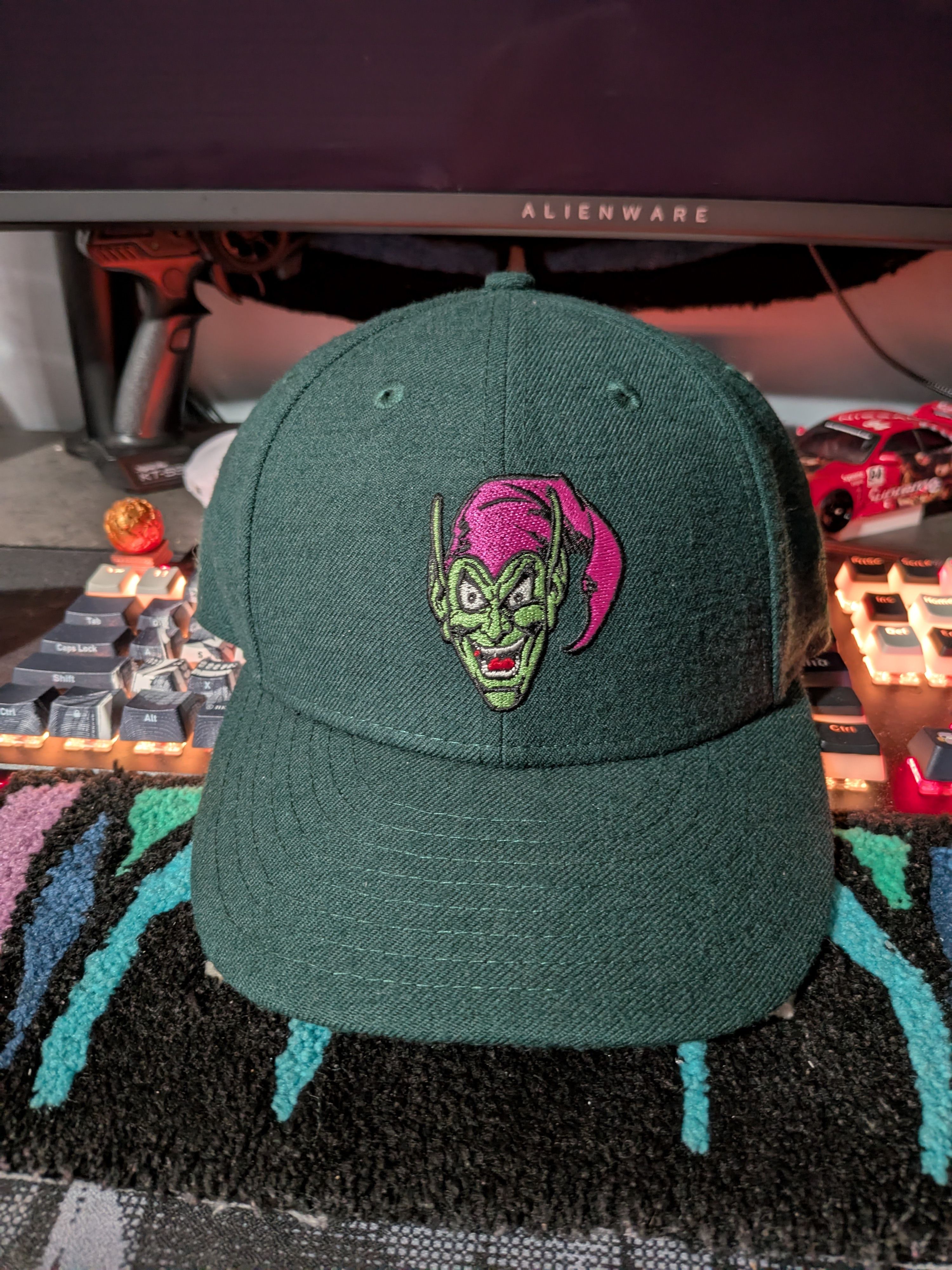 Kith × Marvel Comics Kith Green Goblin Hat - Size 7 1/4 Size ONE SIZE - 1 Thumbnail