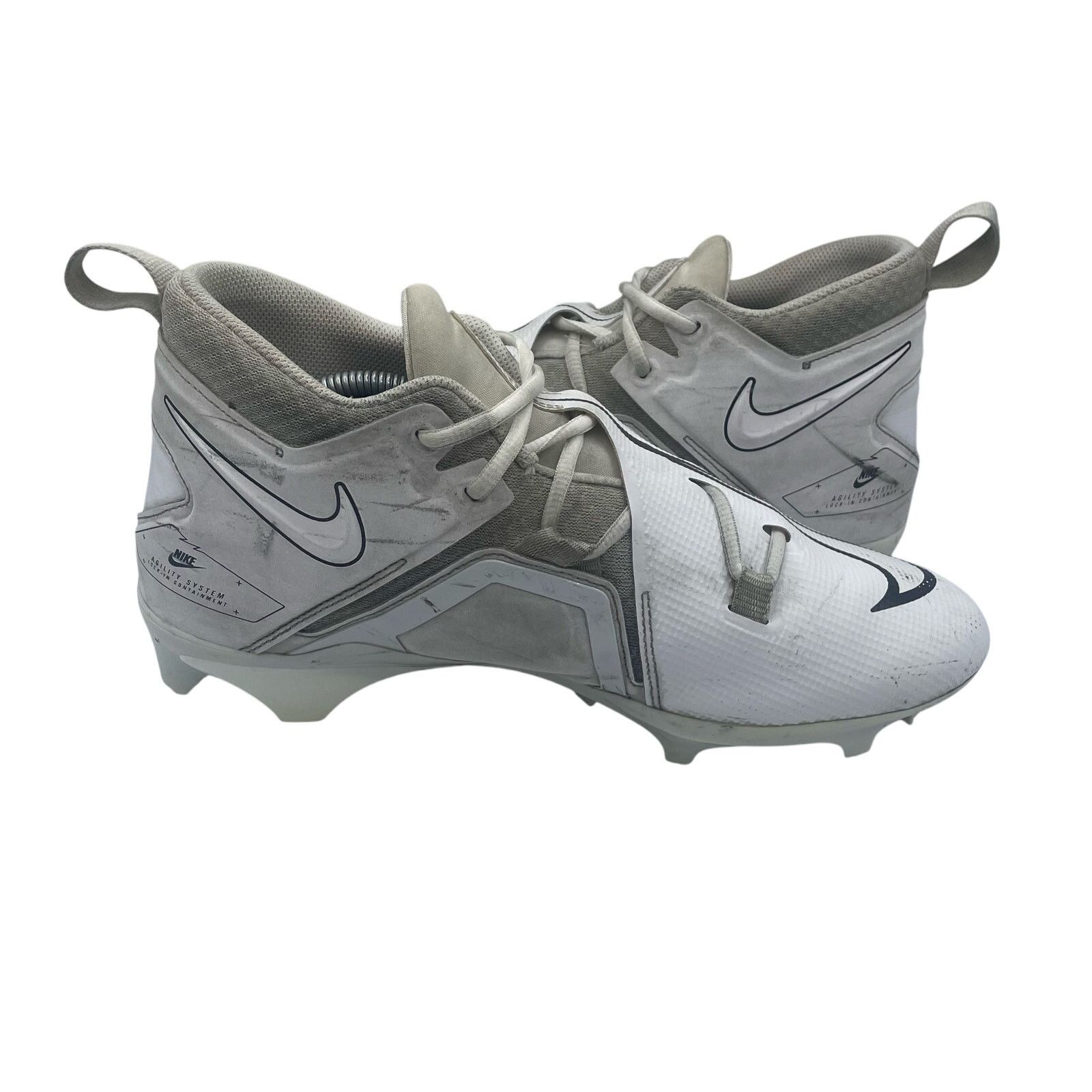 Nike Nike Alpha Menace Pro Football Cleats White Platinum Mens 11 Size US 11 / EU 44 - 5 Thumbnail
