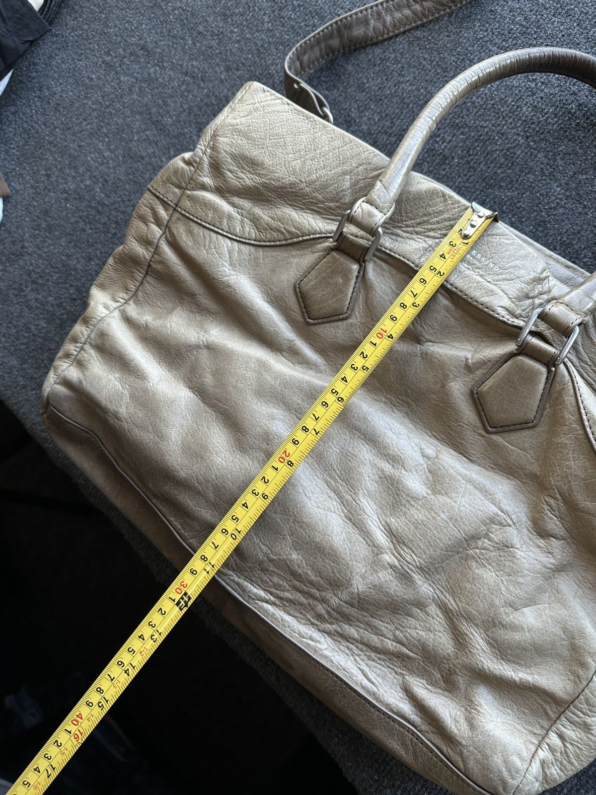 LIEBESKIND BERLIN 🚨Y2K AVANT-GARDE 🚨 BEIGE Germany style hand bag Y2K 90s Size ONE SIZE - 15 Thumbnail