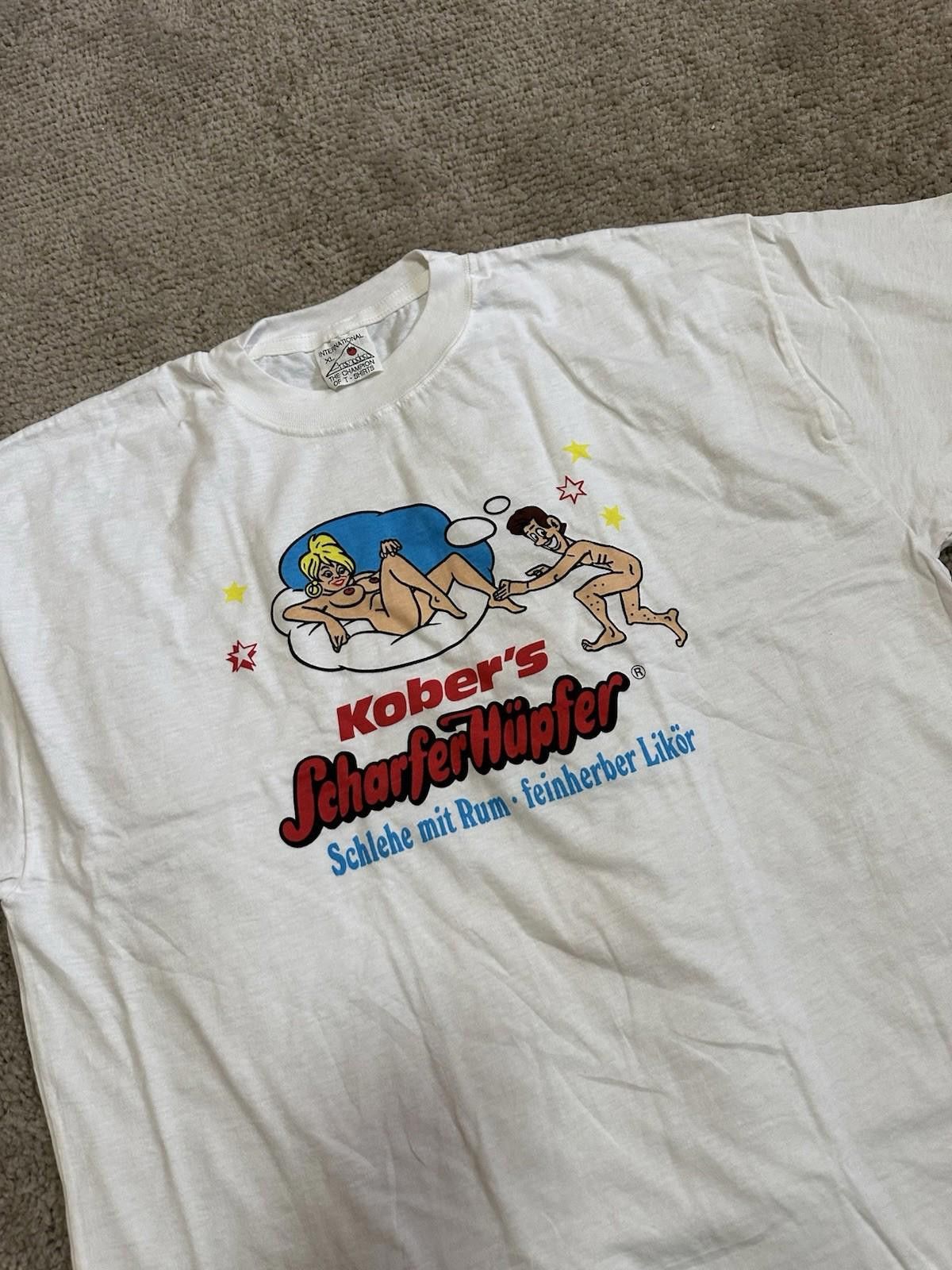 The Unbranded Brand Vintage Kober’s : Scharfer Hupfer Beer Rum Promo Tees XL Size US XXL / EU 58 / 5 - 3 Thumbnail