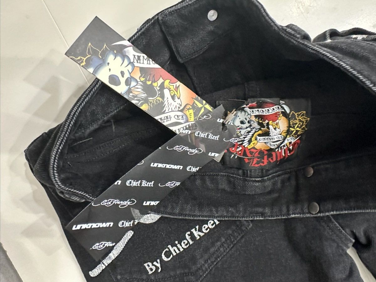 Ed Hardy × Glo Gang × Unknown London Chief Keef Ed hardy Jeans 28x28 Size US 28 / EU 44 - 5 Thumbnail