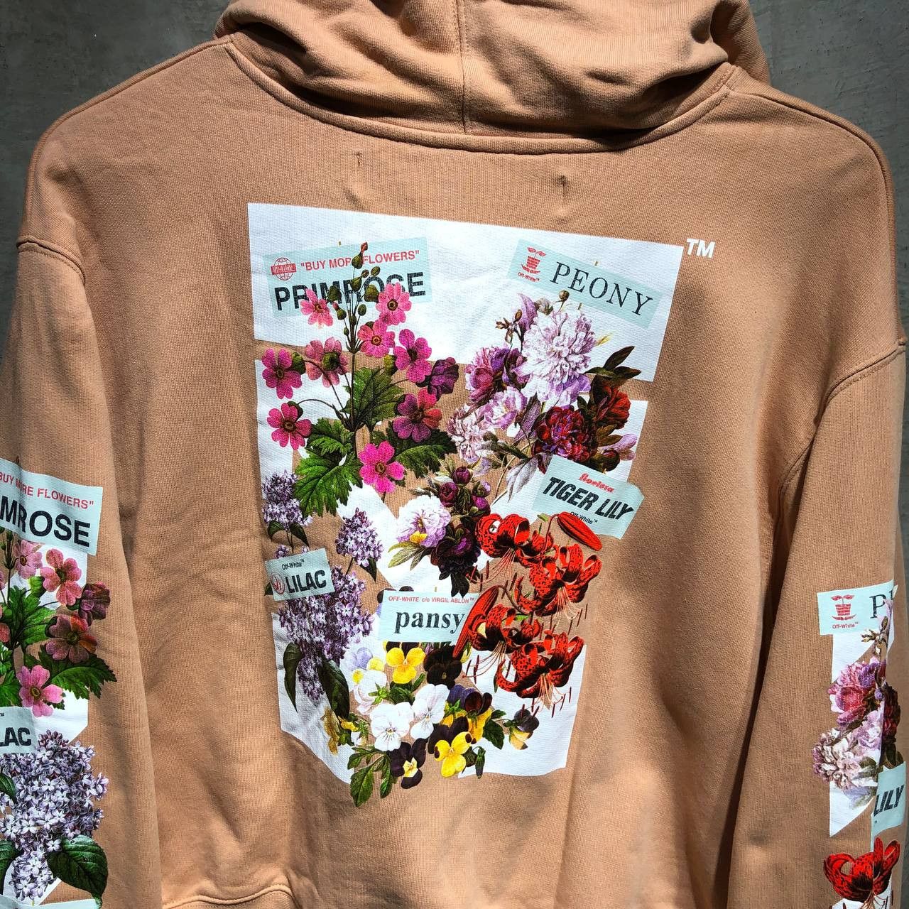 Off White Off white flower shop hoodie Grailed