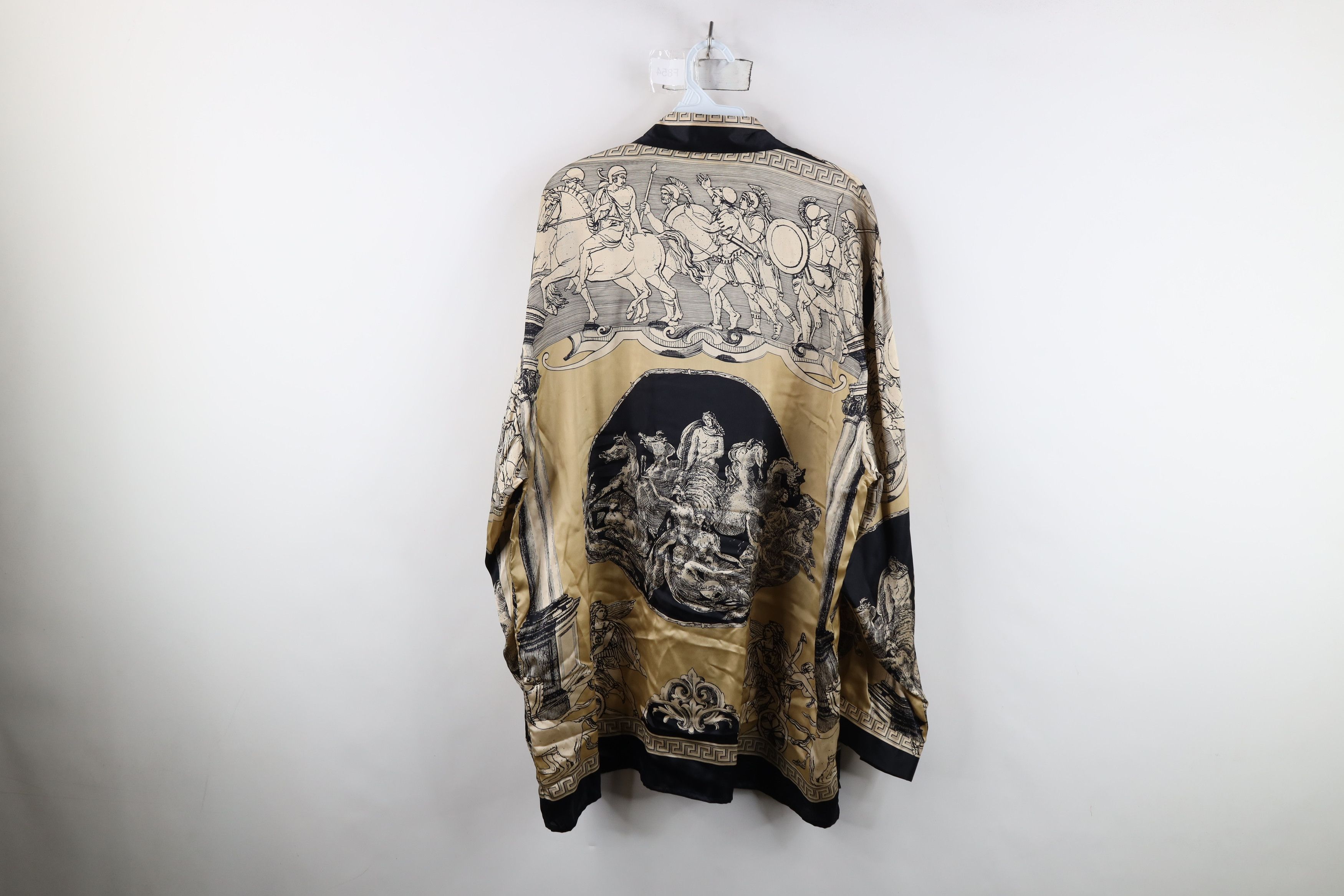 Vintage Vintage 90s Streetwear Roman All Over Print Button Shirt Size US L / EU 52-54 / 3 - 14 Thumbnail