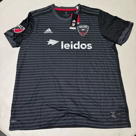 Adidas Nwt Men's adidas Black D.C. United 2018 Replica Jersey XL Size US XL / EU 56 / 4 - 4 Thumbnail