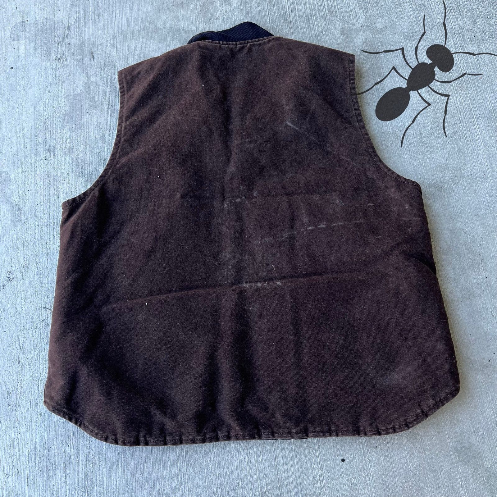 Carhartt × Vintage Carhartt V02 DKB large brown quilted work wear vest Size US L / EU 52-54 / 3 - 3 Thumbnail