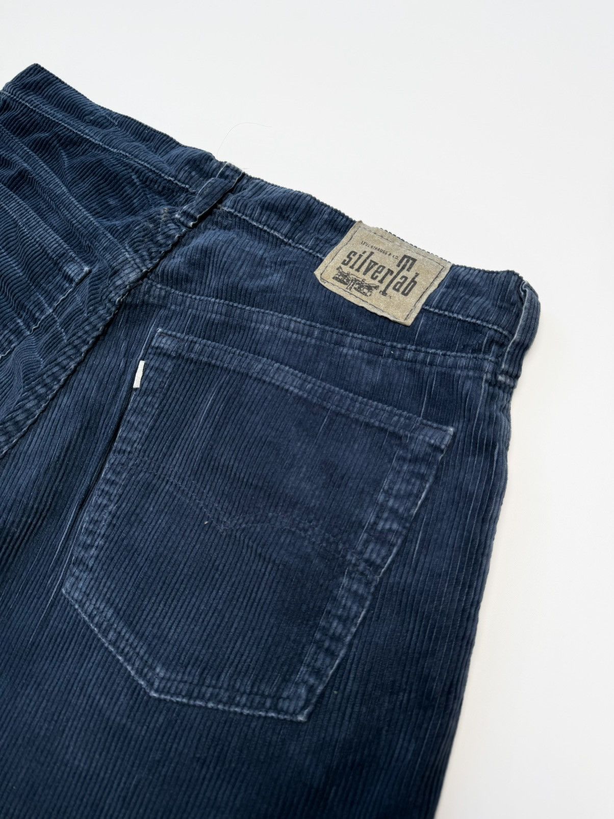 Levi's Vintage 90’s Levis Silvertab Baggy Puple tag Navy Corduroy Size US 34 / EU 50 - 3 Thumbnail