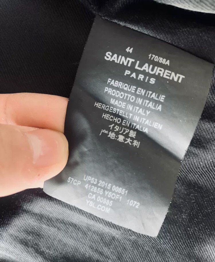 Saint Laurent Paris × Yves Saint Laurent Saint Laurent Serpentine Leather With Fringe Size US S / EU 44-46 / 1 - 5 Thumbnail