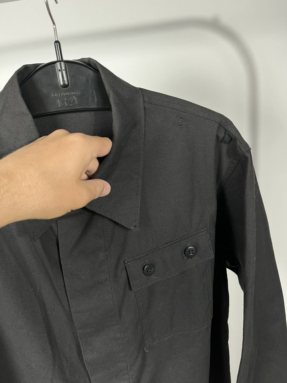 Other Vintage German Military Black Work Overshirt Jacket K48 Size US M / EU 48-50 / 2 - 6 Thumbnail