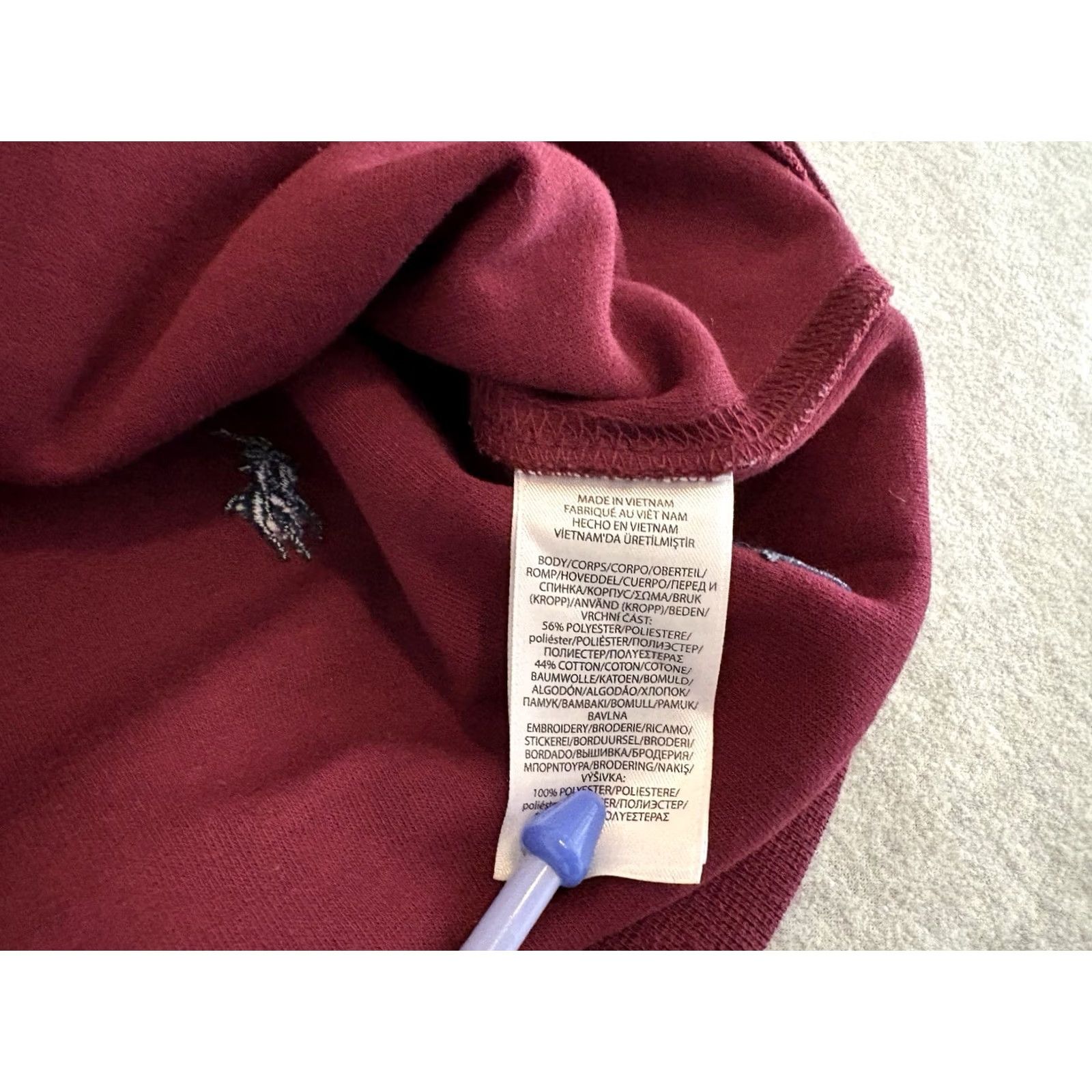Polo Ralph Lauren Polo Ralph Lauren Maroon AOP Pony Pullover Hoodie Sweater Mens L Red Size US L / EU 52-54 / 3 - 4 Thumbnail