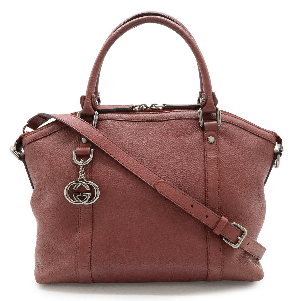 Gucci Gucci Interlocking G Leather Handbag Leather Handbag 341503 DUTY FREE for USA