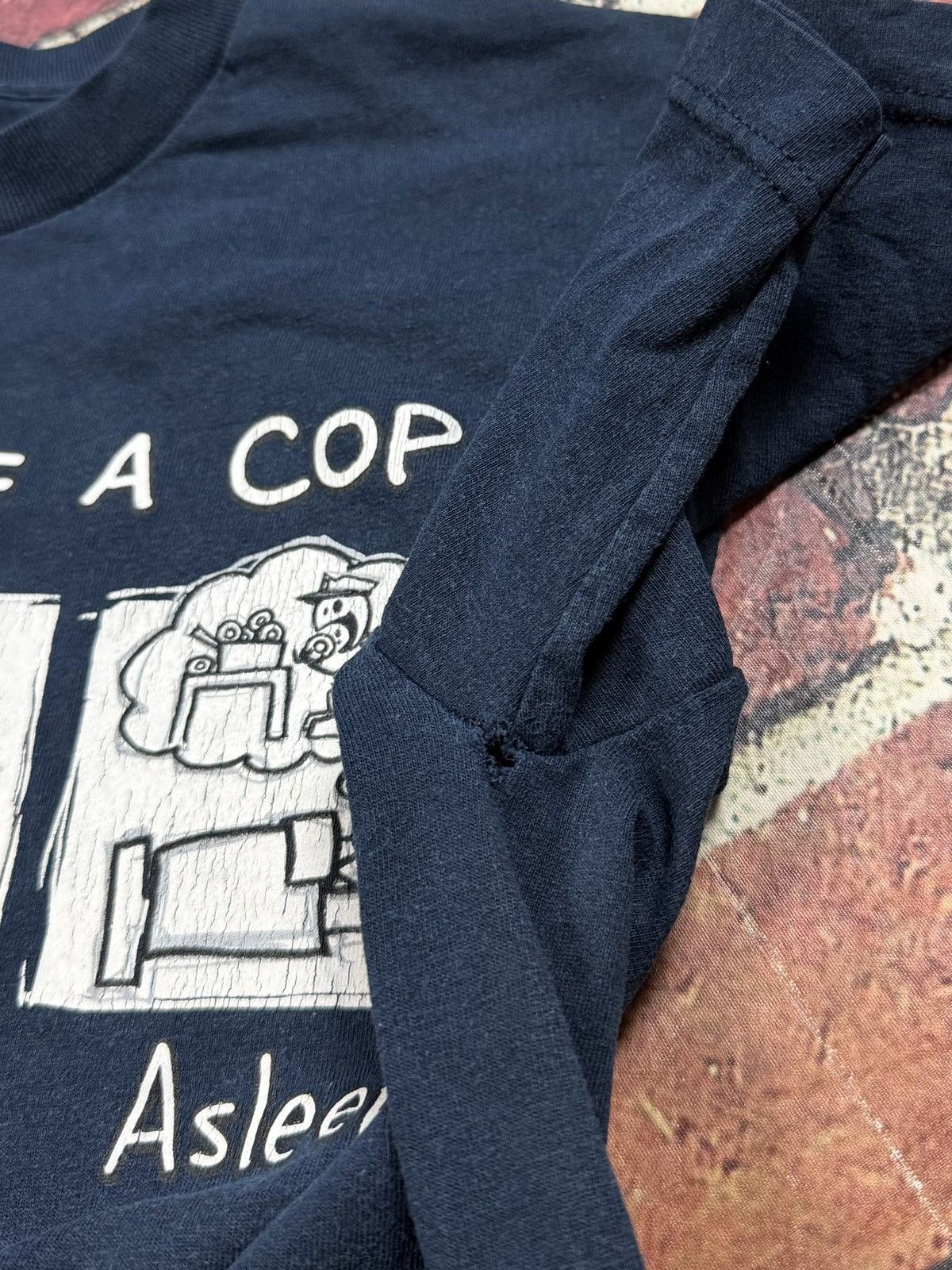 AAA Vintage The Life Of A Cop Donut Funny Tee Skater Comic Strip Size US M / EU 48-50 / 2 - 6 Thumbnail