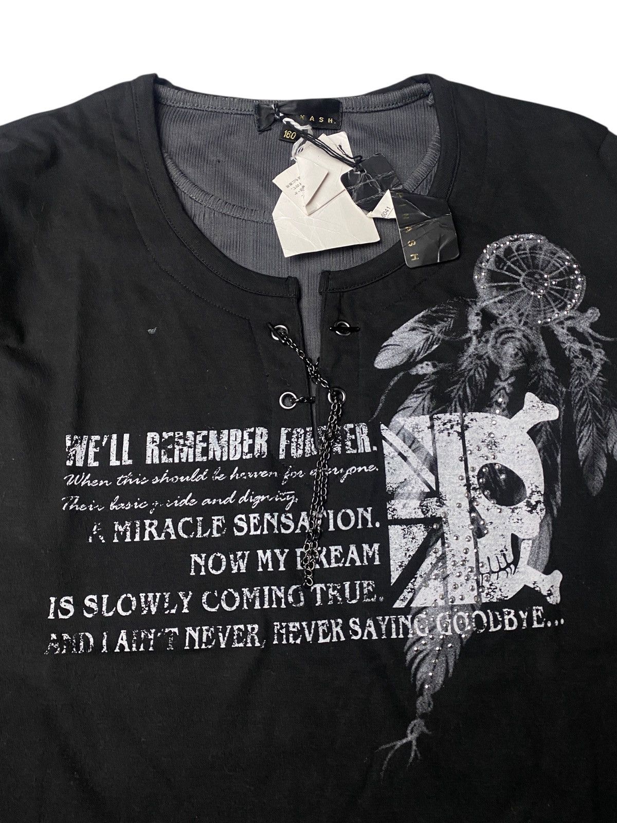Hysteric Glamour 2000's Spinash Double Layer Skull Longsleeve Size US S / EU 44-46 / 1 - 2 Thumbnail