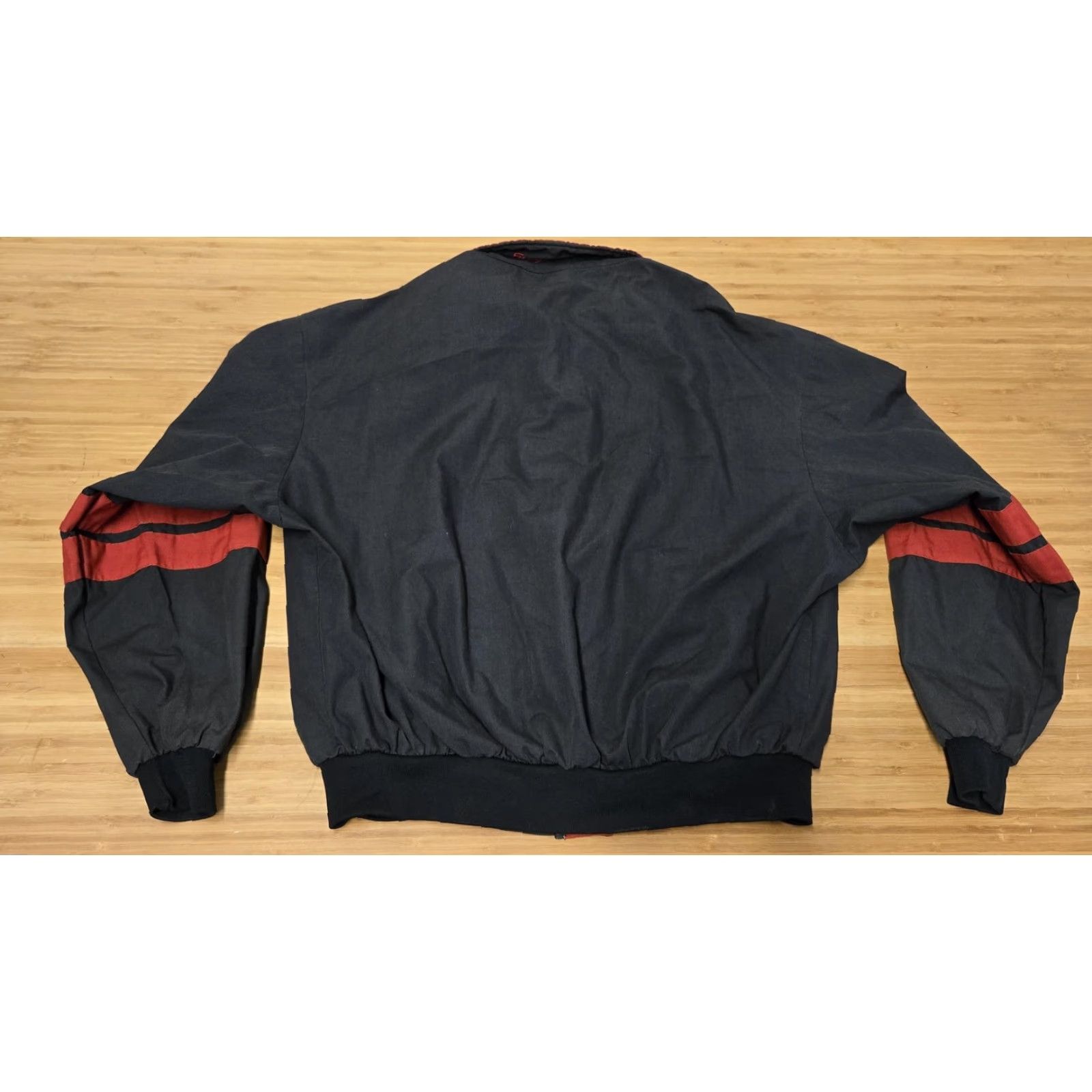 Vintage VINTAGE Swingster Jacket Mens XL Black Red Bomber Snap-on Embroidered Logo 90s Workwear Casual Charcoal/Black Night? Size US XL / EU 56 / 4 - 6 Thumbnail