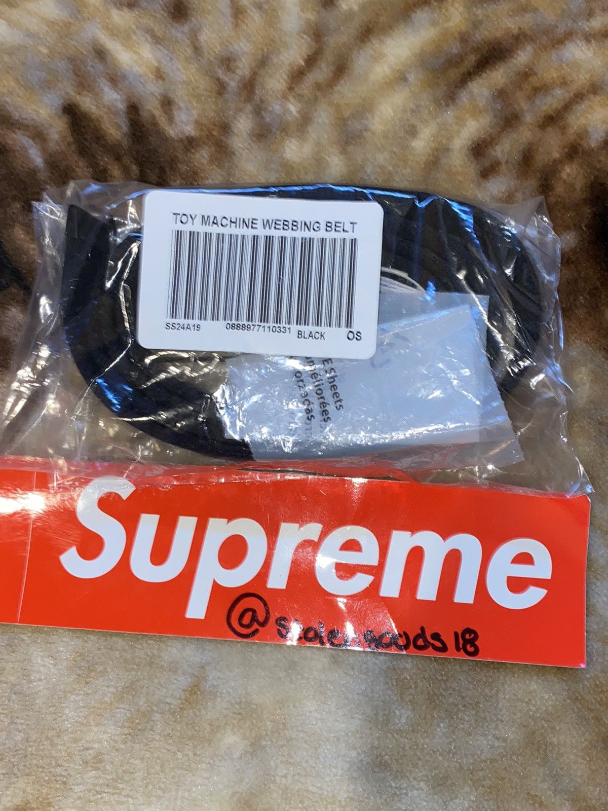 Supreme SS24 Supreme x Toy Machine Devil Cat Belt | Grailed