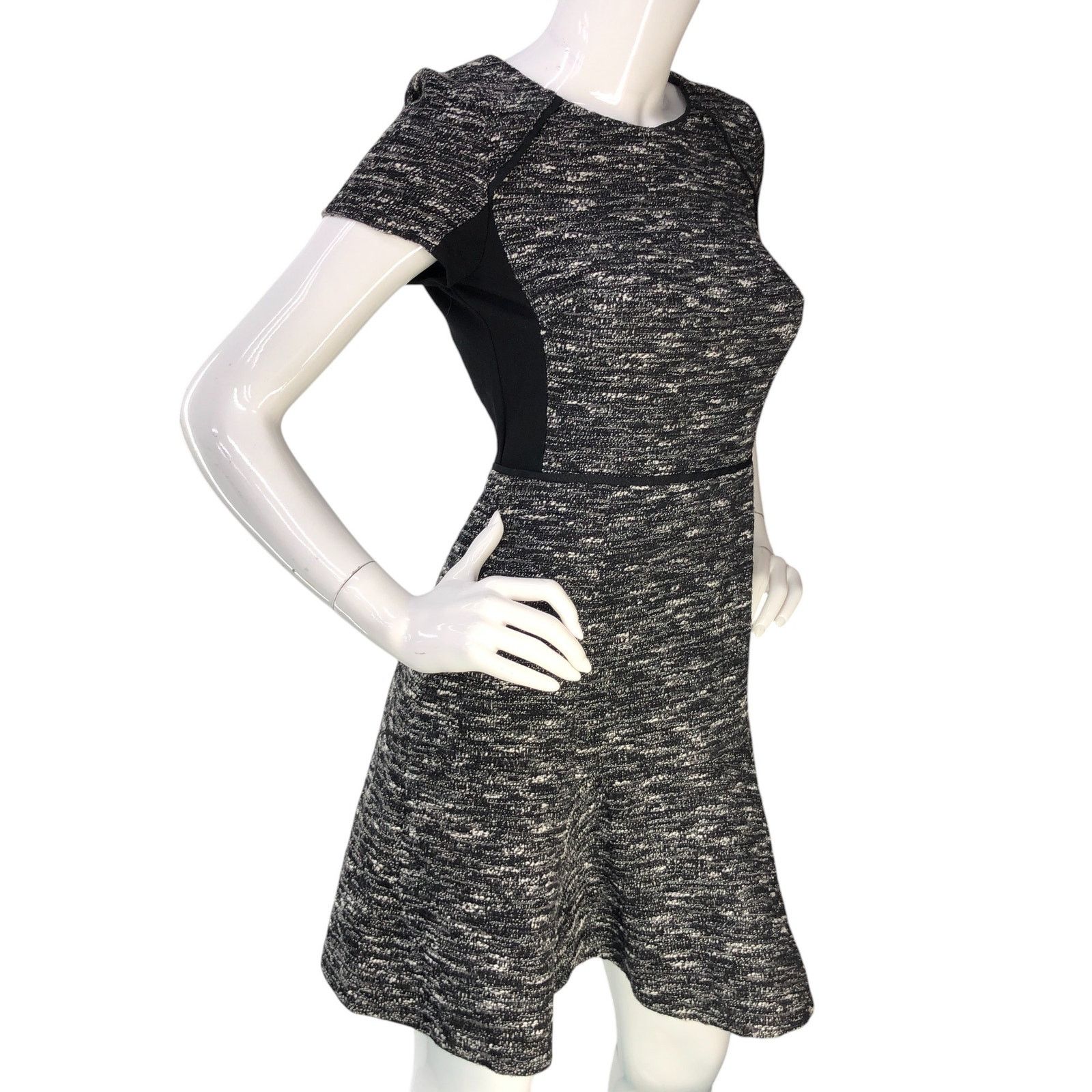 J.Crew J Crew Size 2 Dress Fit Flare Tweed Space Dye Stretch Lined Size XS / US 0-2 / IT 36-38 - 10 Thumbnail