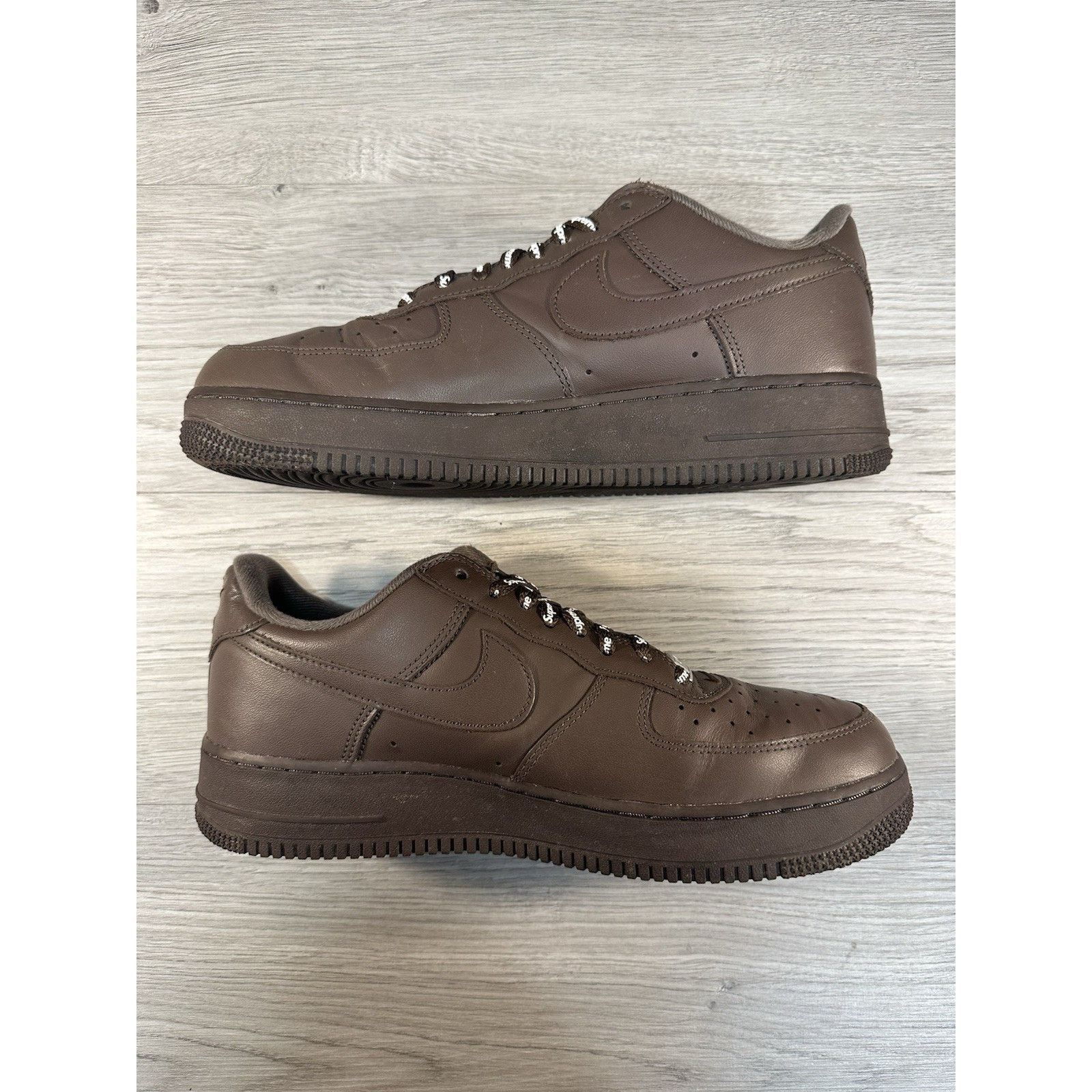 Nike × Supreme Supreme x Air Force 1 Low Box Logo Baroque Brown - Size 9.5 Size US 9.5 / EU 42-43 - 3 Thumbnail
