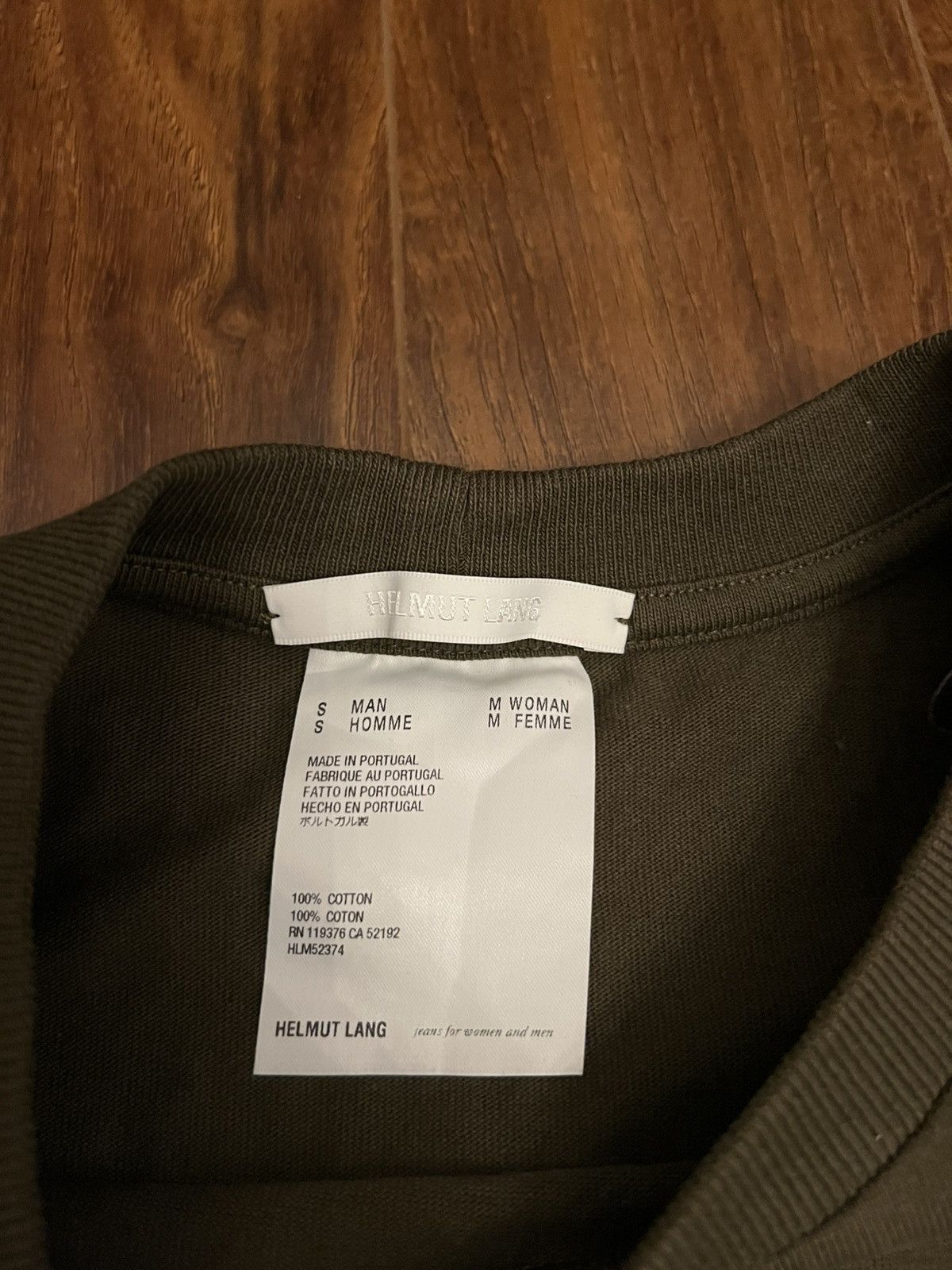 Helmut Lang BNWT Helmut Lang Strap Tee in Hunter Sage Size US S / EU 44-46 / 1 - 6 Thumbnail