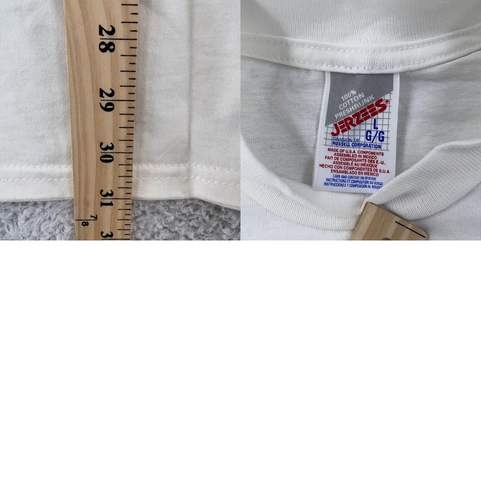 Jerzees VINTAGE Suigetsu Dojo Shirt Mens L White JERZEES Cotton Crew Neck Short Sleeve Graphic Print Sports Promo 90s Mens Size US L / EU 52-54 / 3 - 8 Thumbnail