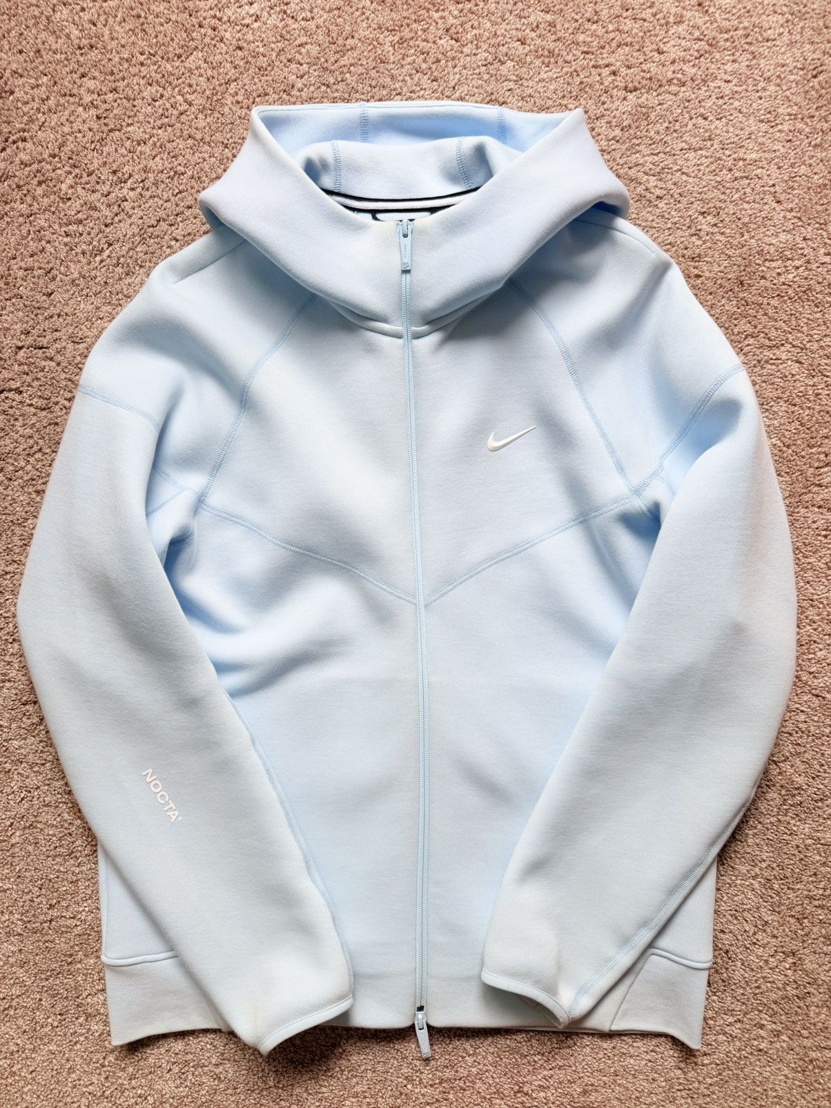 Drake × Nike Nike Nocta Tech Fleece Baby Blue M/L Set | Grailed