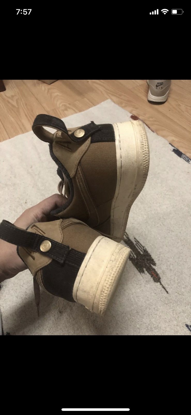 Carhartt × Nike × Vintage Vintage Nike AF1 x Carhartt air force 1 Size US 11 / EU 44 - 5 Thumbnail