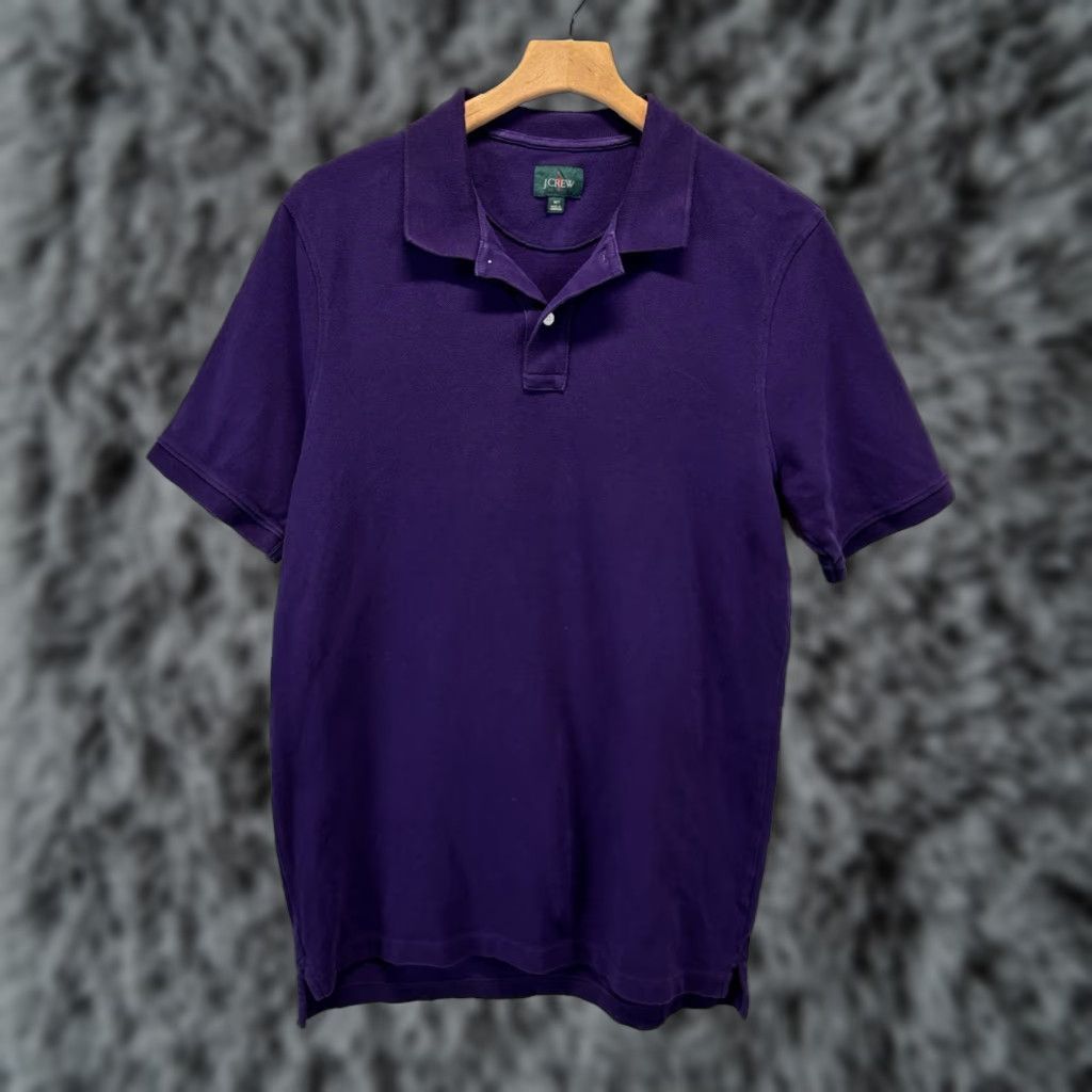 J.Crew VINTAGE J.Crew Oarsman Polo Shirt Men's Big & Tall Medium Purple Short Sleeve Size US M / EU 48-50 / 2 - 1 Thumbnail
