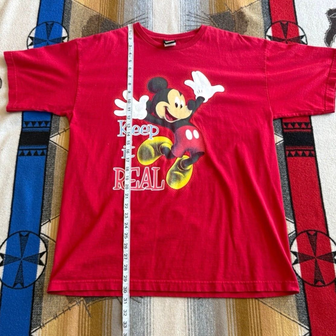 Mickey Unlimited VINTAGE Mickey Unlimited 90s T-Shirt XL Men Mickey Mouse Disney Red Short Sleeve 1990s Mens Size US XL / EU 56 / 4 - 6 Thumbnail
