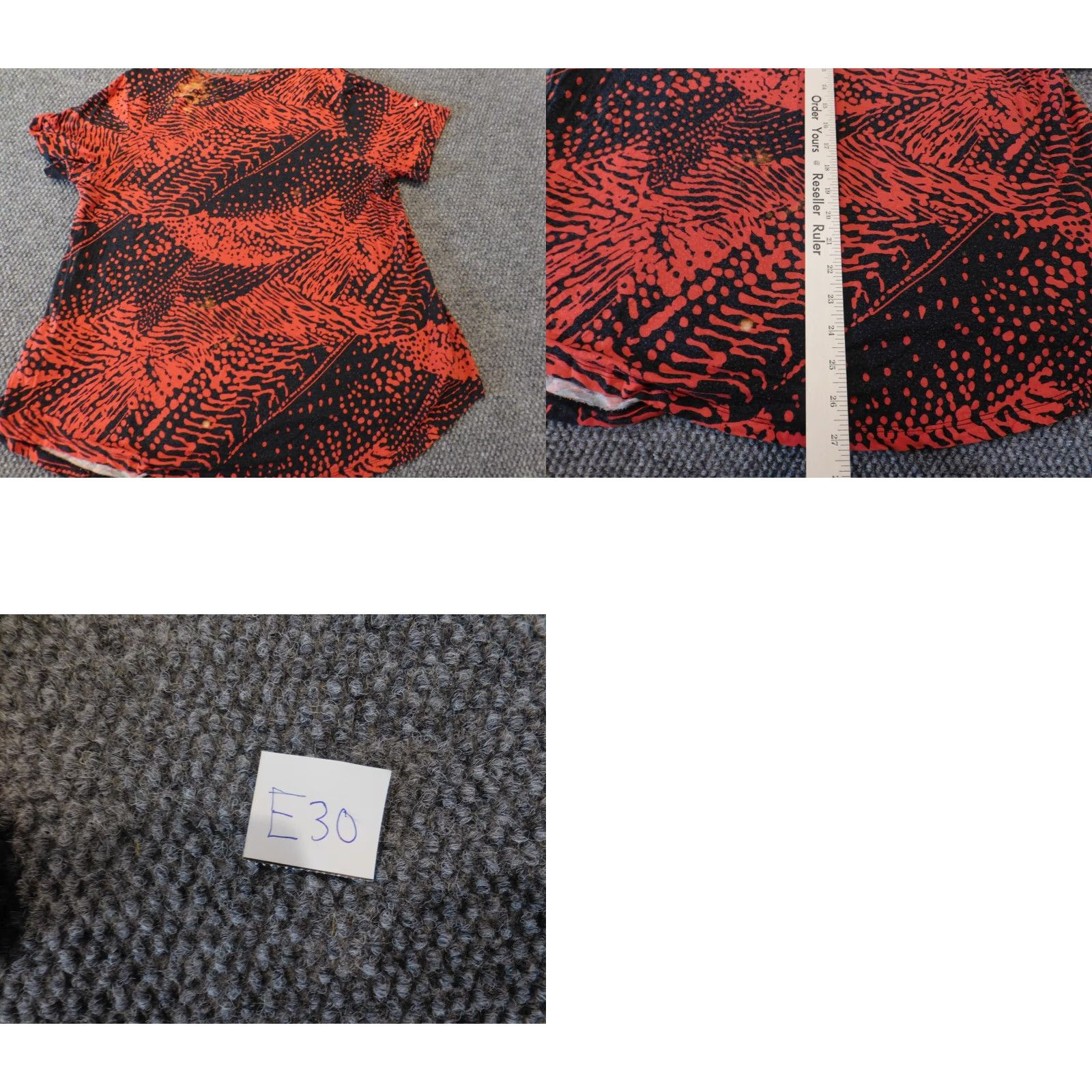 JM Collection JM Collection Blouse Women 1X Plus Red Crew Neck Knit Stretch Casual Sleeve Long Sleeve Geometric Rayon Top Basic Vintage No Size XL / US 12-14 / IT 48-50 - 9 Thumbnail