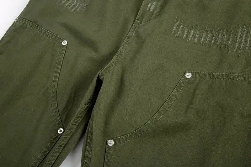 Japanese Brand Military green zipper utility flared cargo pants Size US 32 / EU 48 - 5 Thumbnail