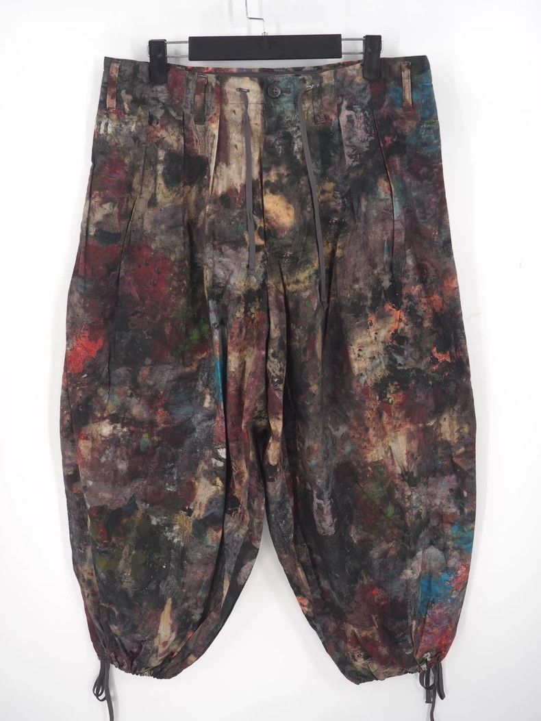 Yohji Yamamoto Yohji Yamamoto Colorful Painted Balloon Pants by Yohji Yam Size US 32 / EU 48 - 1 Thumbnail