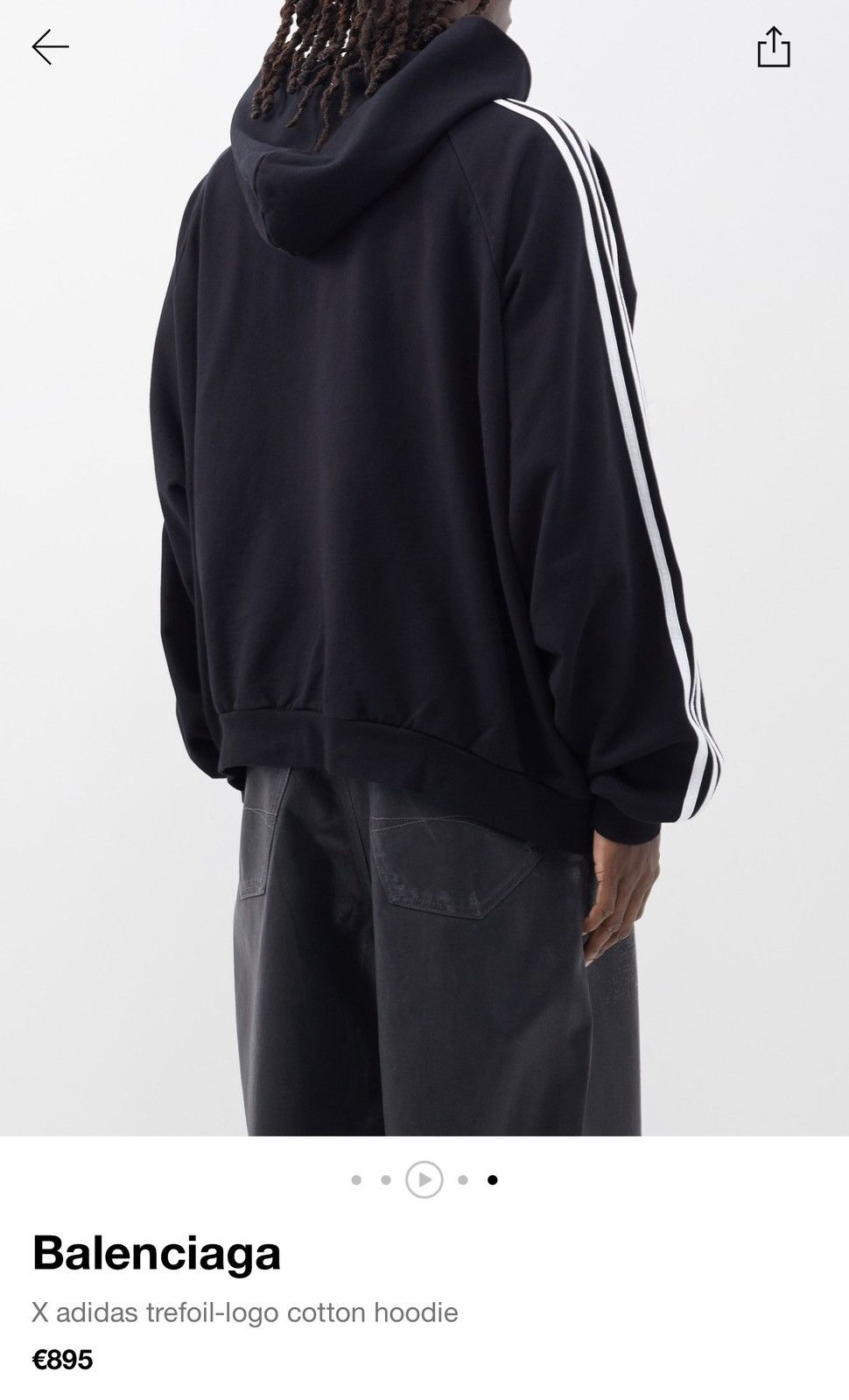 Balenciaga Balenciaga x Adidas Hoodie Size US M / EU 48-50 / 2 - 3 Thumbnail