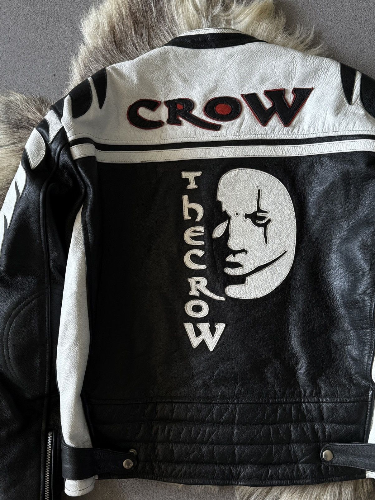 Other The Crow 1994 Leather Motorcycle Jacket Size US L / EU 52-54 / 3 - 4 Thumbnail