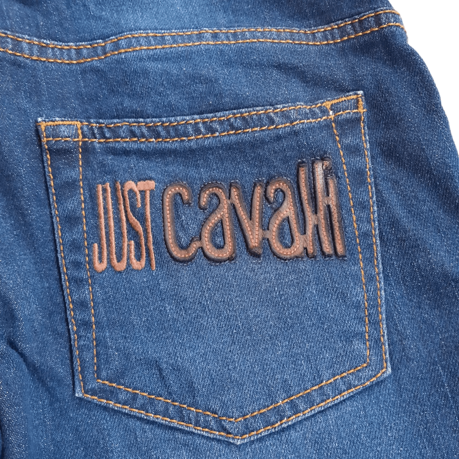 Roberto Cavalli Roberto Cavalli Just Cavalli Leather Patch Jeans Pants Size 28" / US 6 / IT 42 - 9 Thumbnail