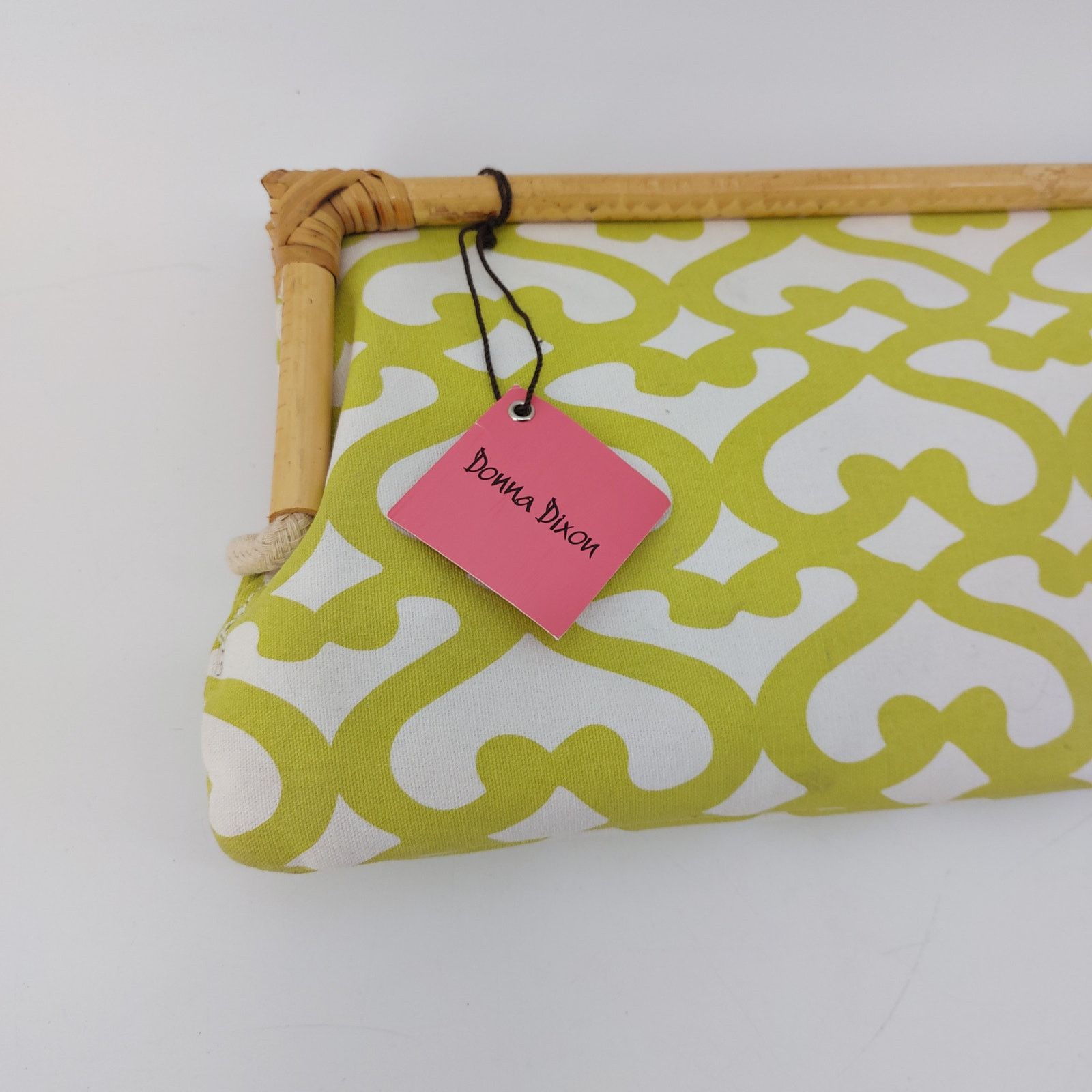 Other Donna Dixon Lime Green Clutch Bamboo Magnetic Bag Size ONE SIZE - 16 Thumbnail