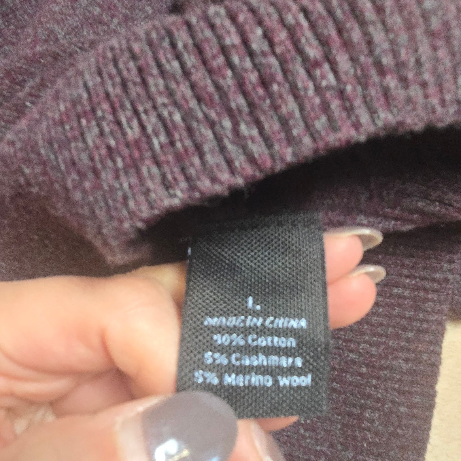 Marc Anthony Cotton cashmere wool Marc Anthony slim fit L shawl neck Size US L / EU 52-54 / 3 - 4 Thumbnail