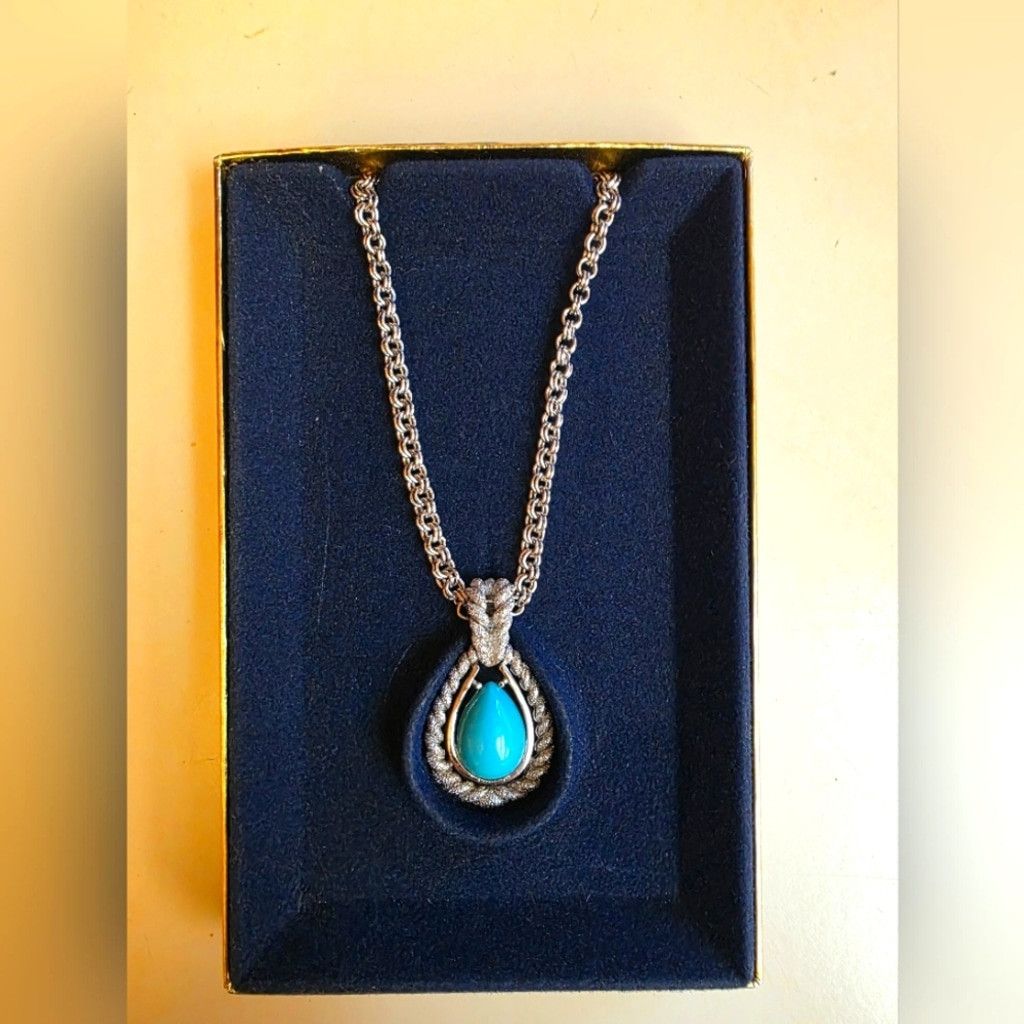 Avon Vintage Tear Drop Convertible Necklace NWT