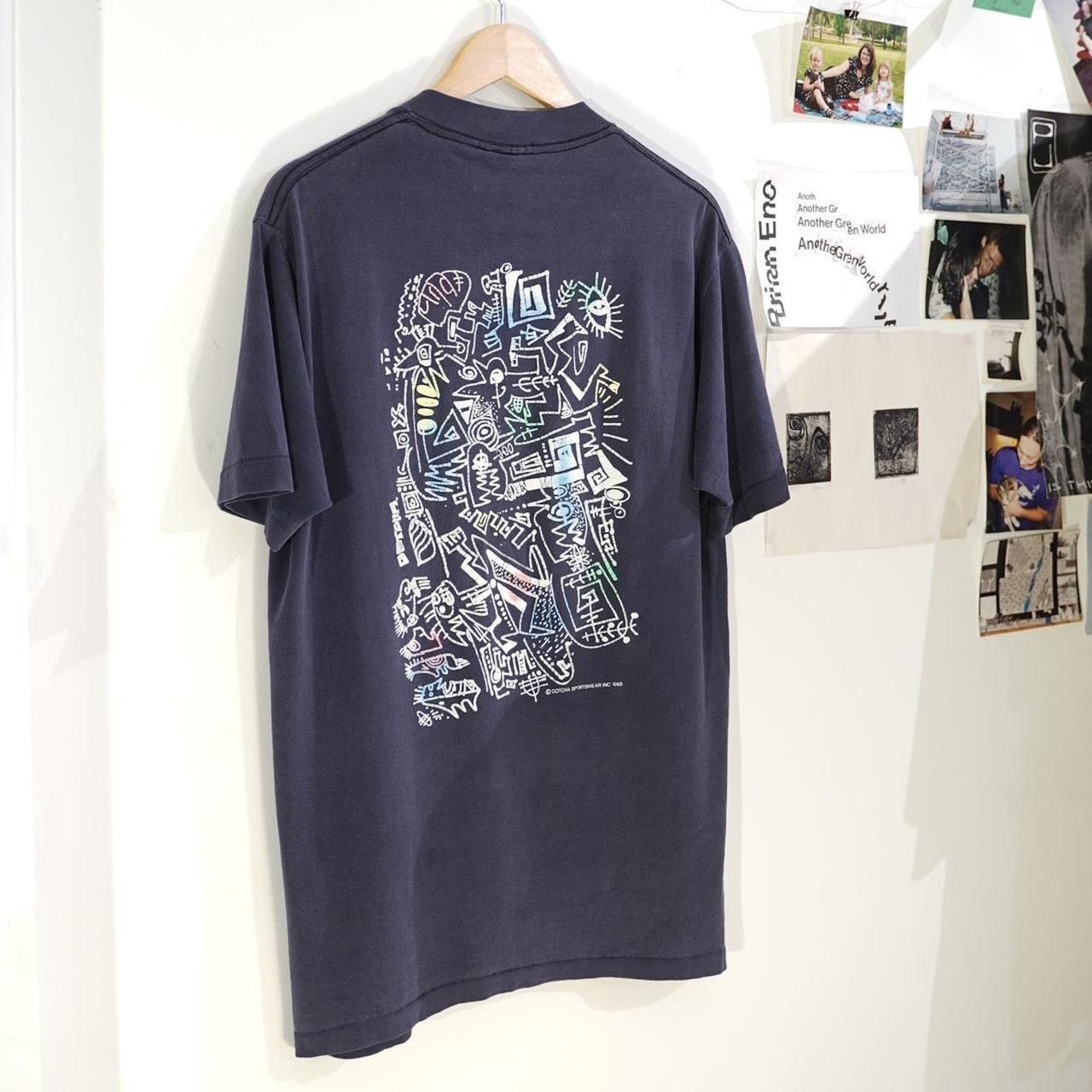 Gotcha × Vintage Vintage 80s Gotcha T-Shirt - Single Stitch Made in USA Size US L / EU 52-54 / 3 - 6 Thumbnail