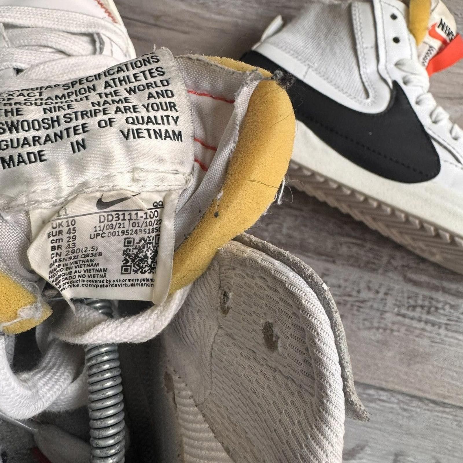 Nike NIKE • Blazer Mid 77 Jumbo "White Black" (11M) Size US 11 / EU 44 - 5 Thumbnail