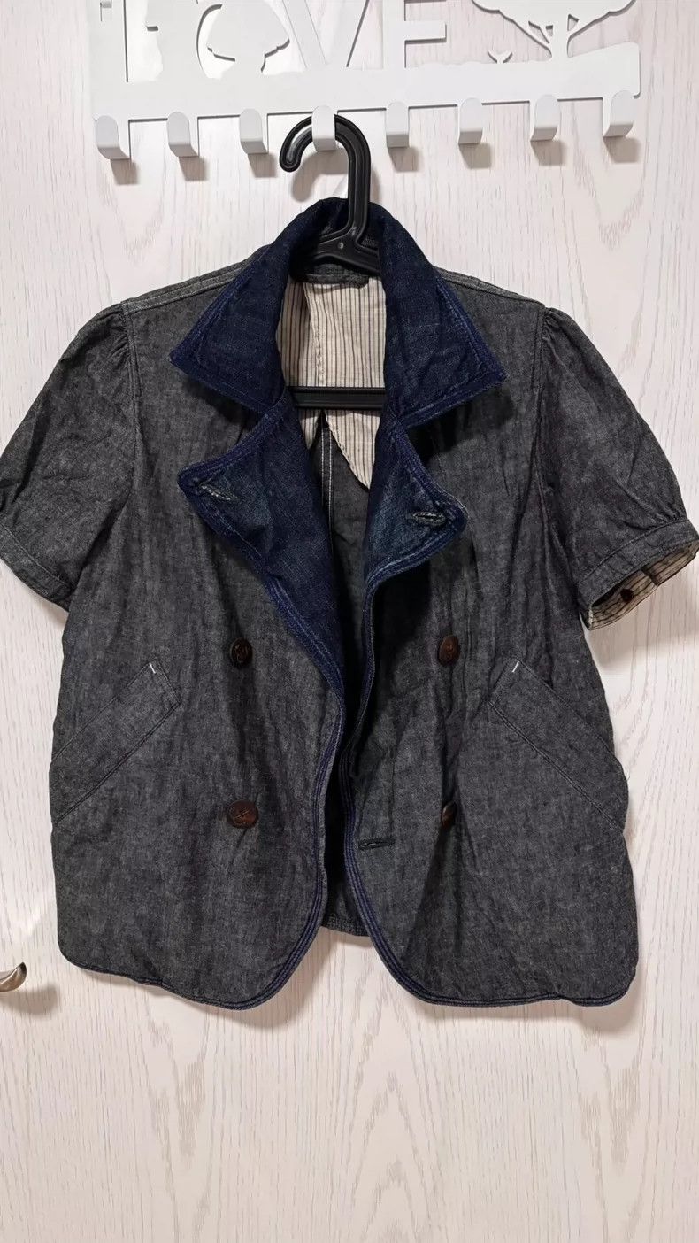 Kapital Short Denim Jacket with Double Button Design Size US M / EU 48-50 / 2 - 1 Thumbnail