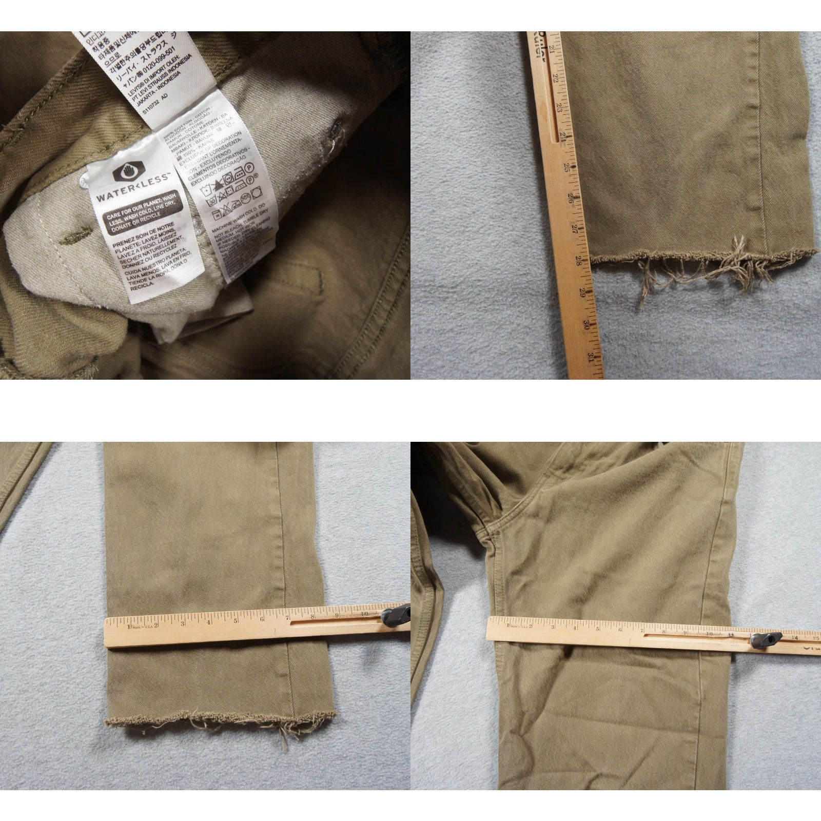 Levi's Levi's Jeans Mens 30x28 Green Denim Pants Silver Tab Loose Fit Adult Casual Straight 5-Pocket Regular Denim Color Green Mens Jeans Size US 30 / EU 46 - 8 Thumbnail