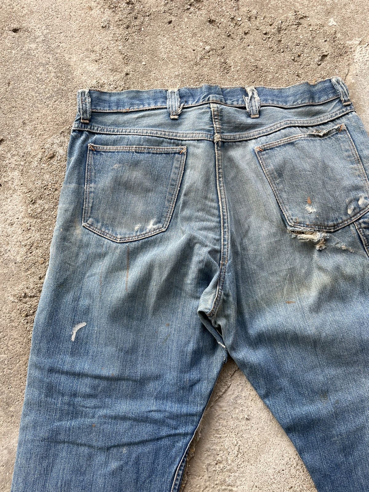 Vintage Vintage 50s selvage jeans unbranded distressed Size US 39 - 4 Thumbnail